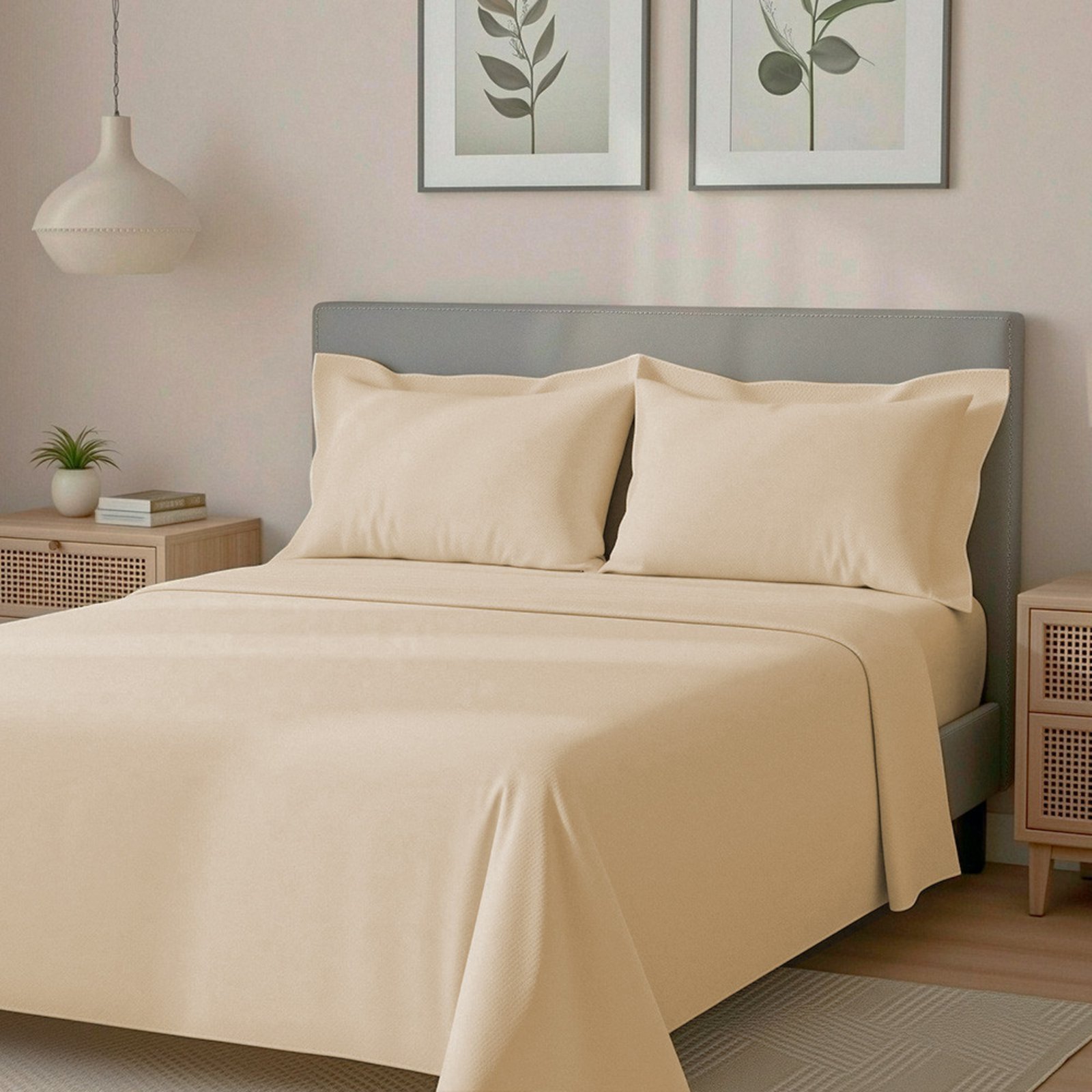 Jogo de Cama Queen 4 Peças Percal 300 Fios BF Colchões