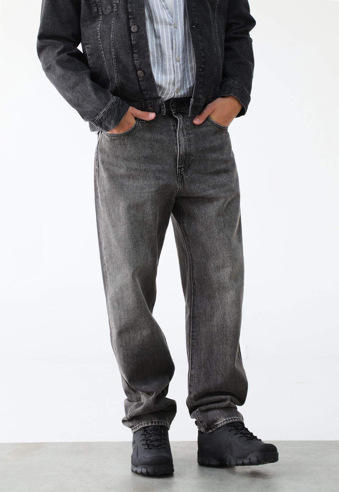 Calça Jeans Levis Loose Straight Preta