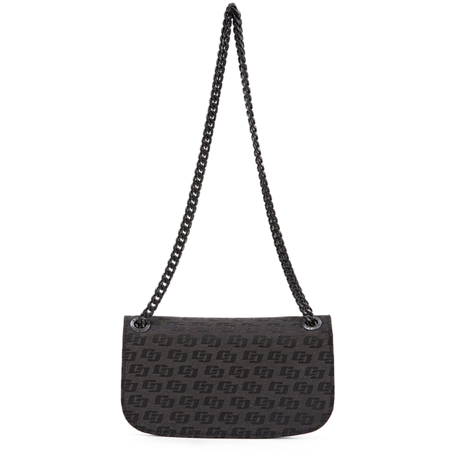 Vista 3 Bolsa Shoulder Colcci Monograma Ou25 Feminino preto preto