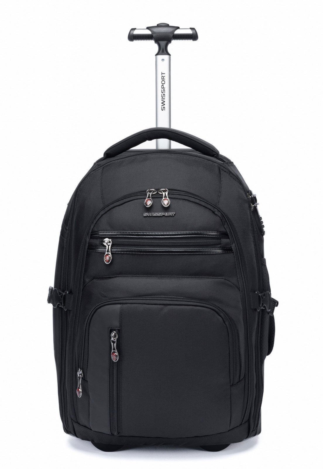 Mochila Swissport Rodinhas Executiva Resistente Faculdade Trabalho Preto