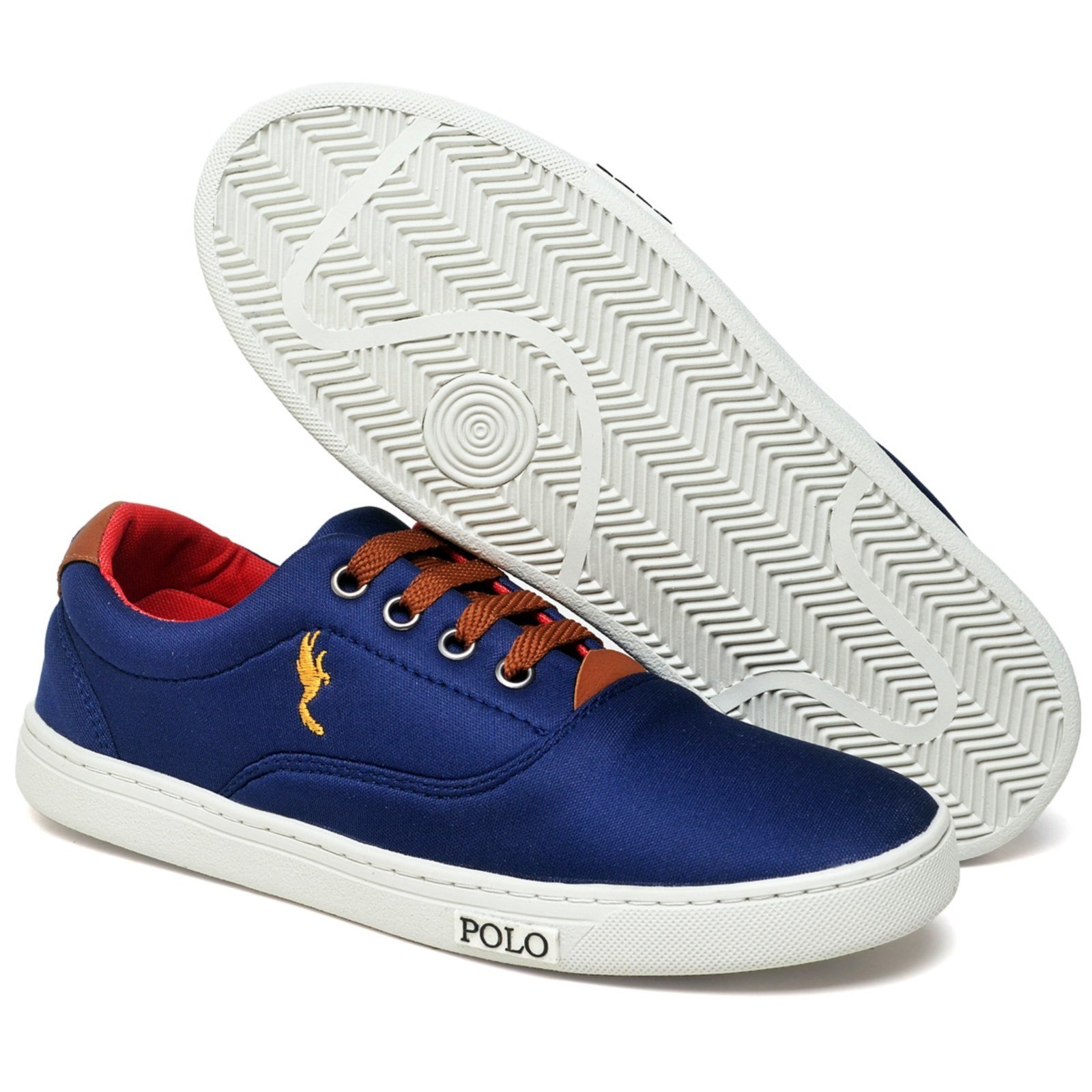 Vista 3 Infantil - Tênis Masculino Juvenil Cano Baixo Leve na cor Polo Blu azul Polo Blu azul