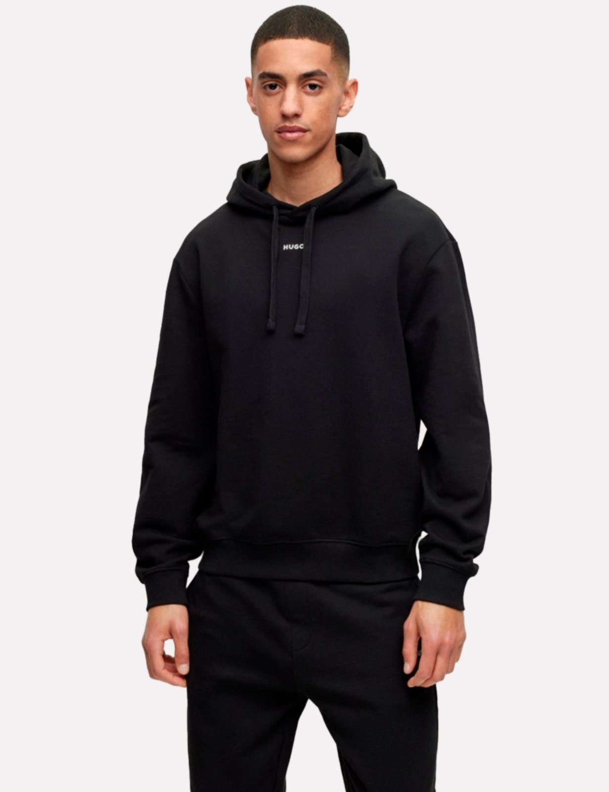 Blusa Hugo Boss Masculina Moletom Regular Dapo Preta