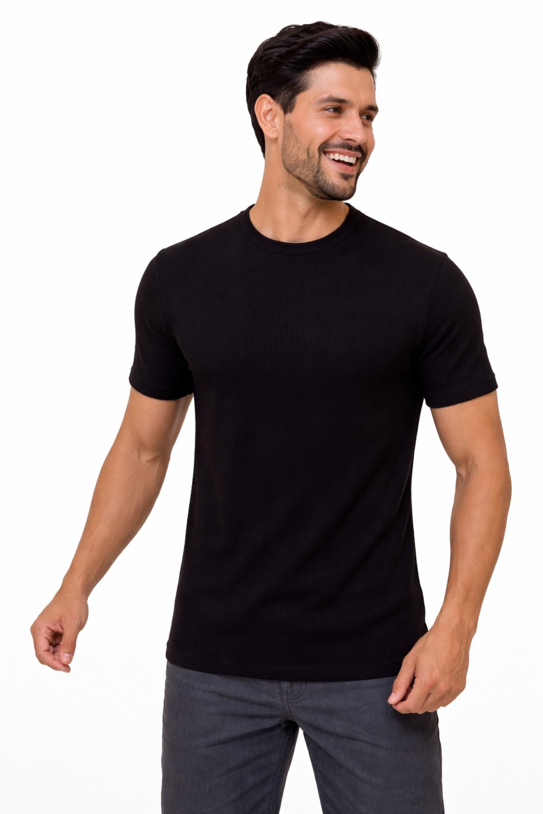 Camisa Basica D Bell Outlet Fashion Canelada Preta