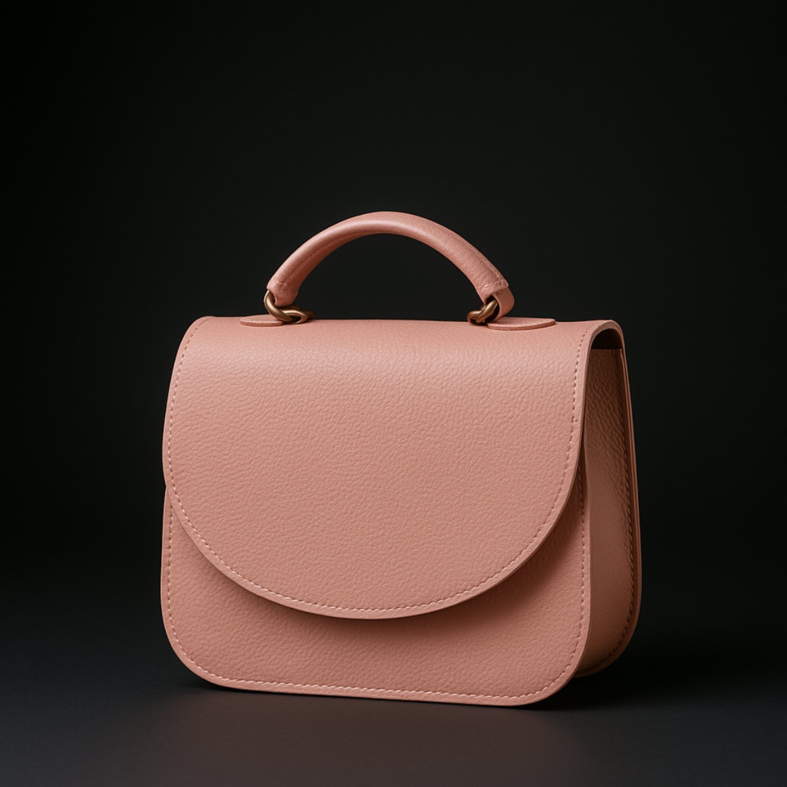 Bolsa Feminina Pequena Transversal Mini Bag De Tampa Rosa Star Shop