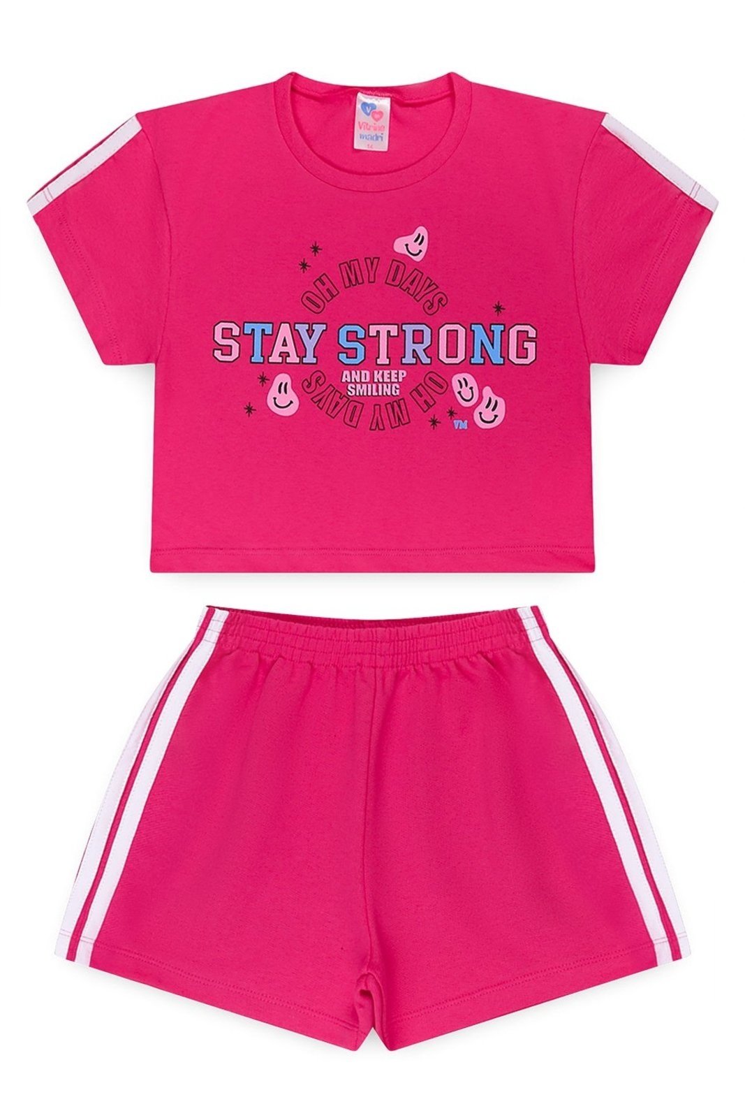 Infantil - Conjunto Juvenil Verão Feminino Stay Strong