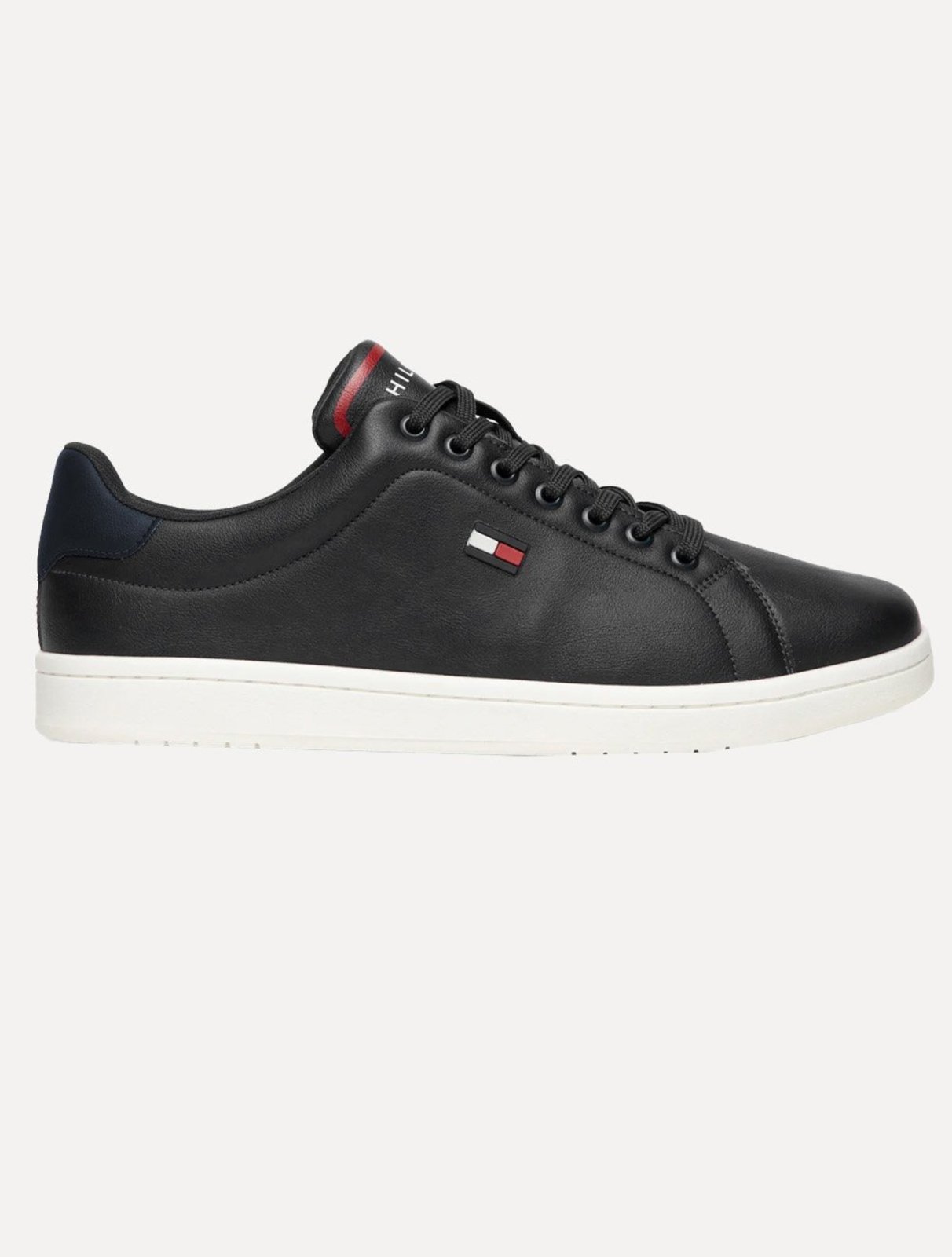 Tênis Tommy Hilfiger Masculino Flag Low Cut-Lace Up Preto