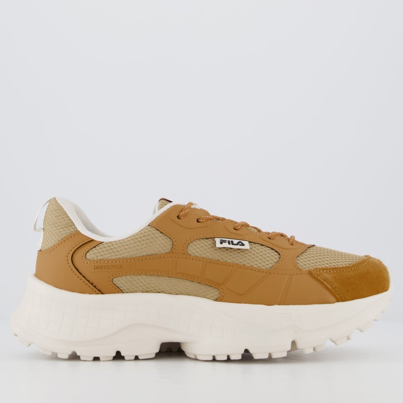 Tenis Fila Destroyer Marrom e Bege