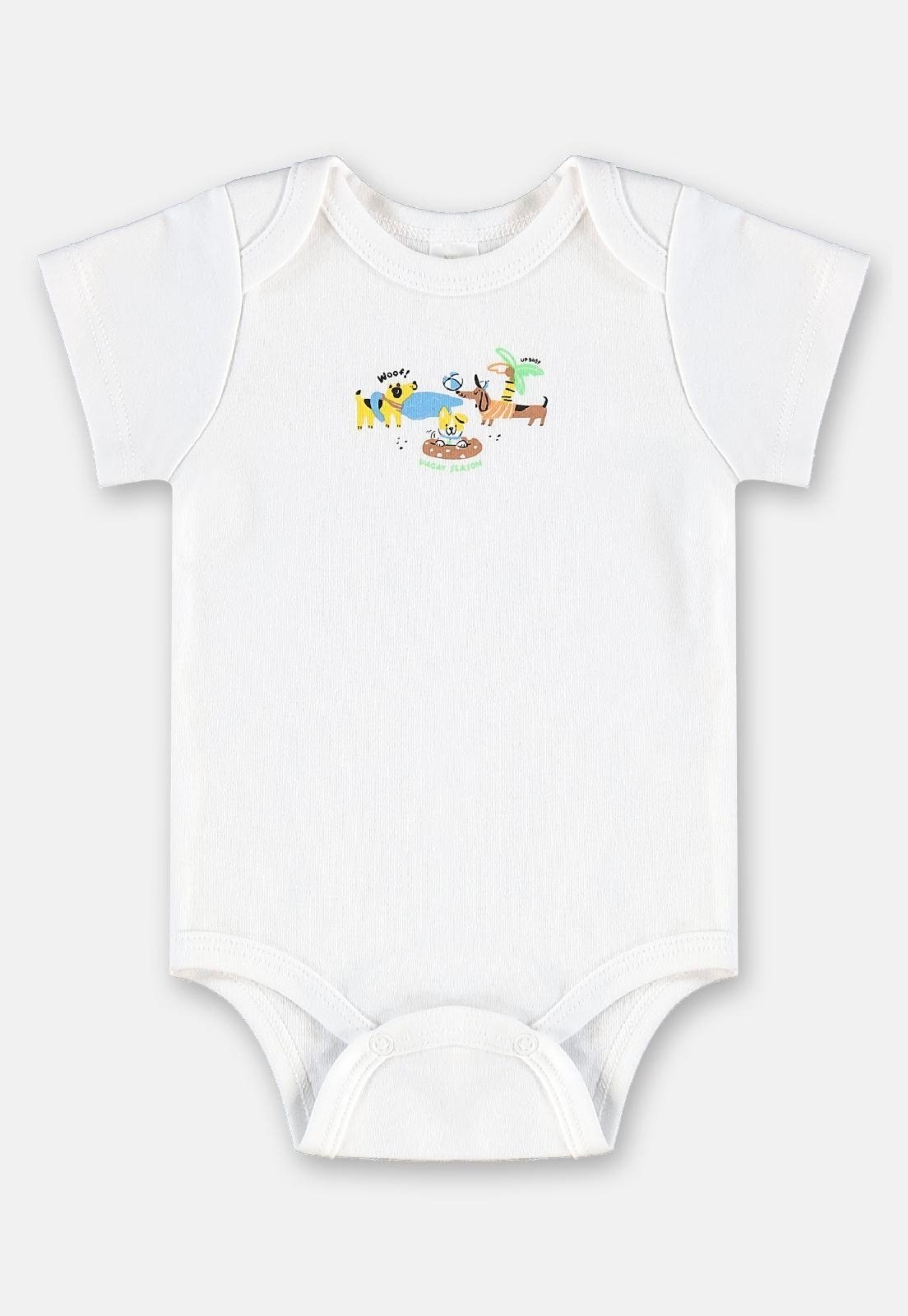 Infantil - Body em Suedine para Menino Up Baby Branco