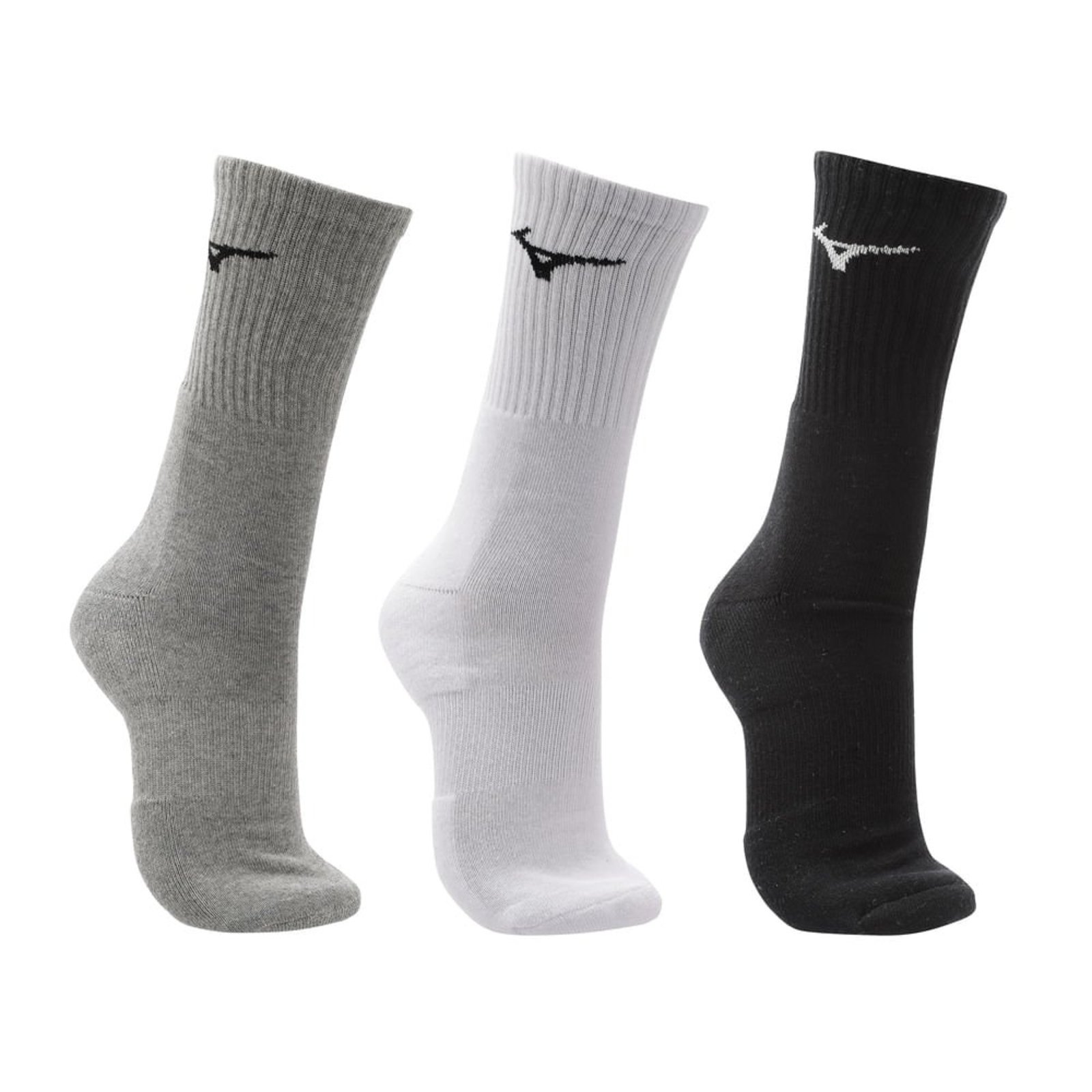 Meia Cano Alto Mizuno Prime Tam. 33-38 Pacote Com 3 Pares