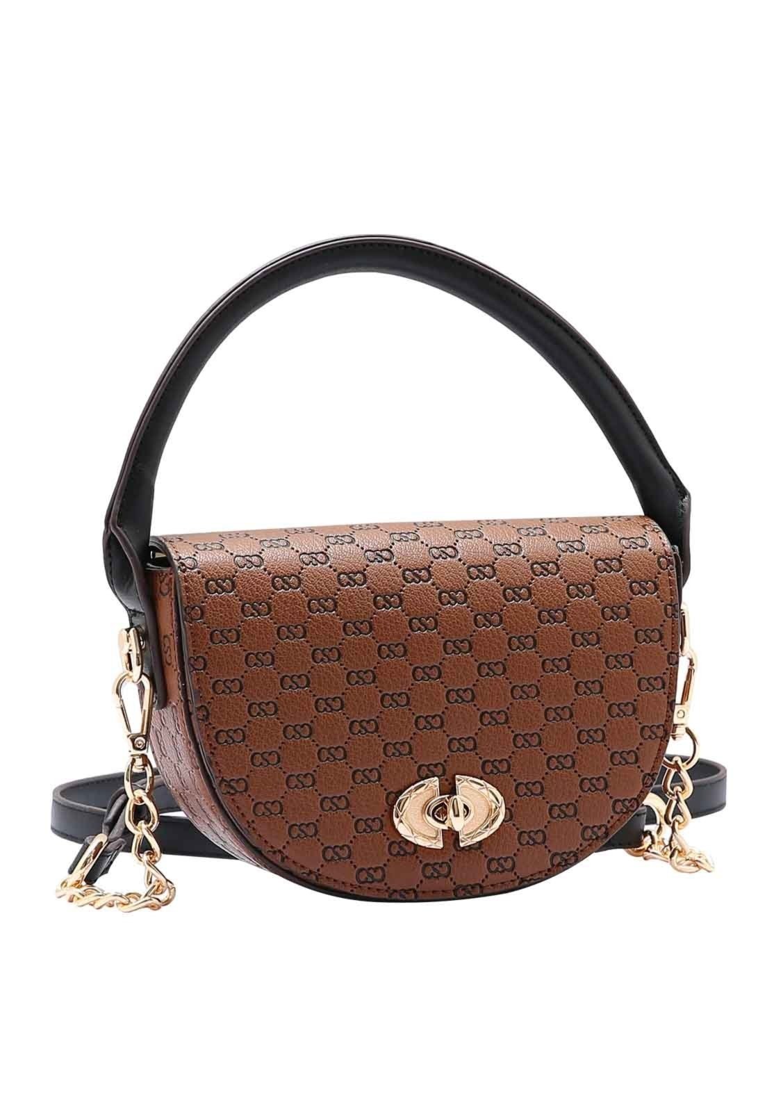 Bolsa Feminina Chenson Original Luxury Monograma Mão Café 3485049