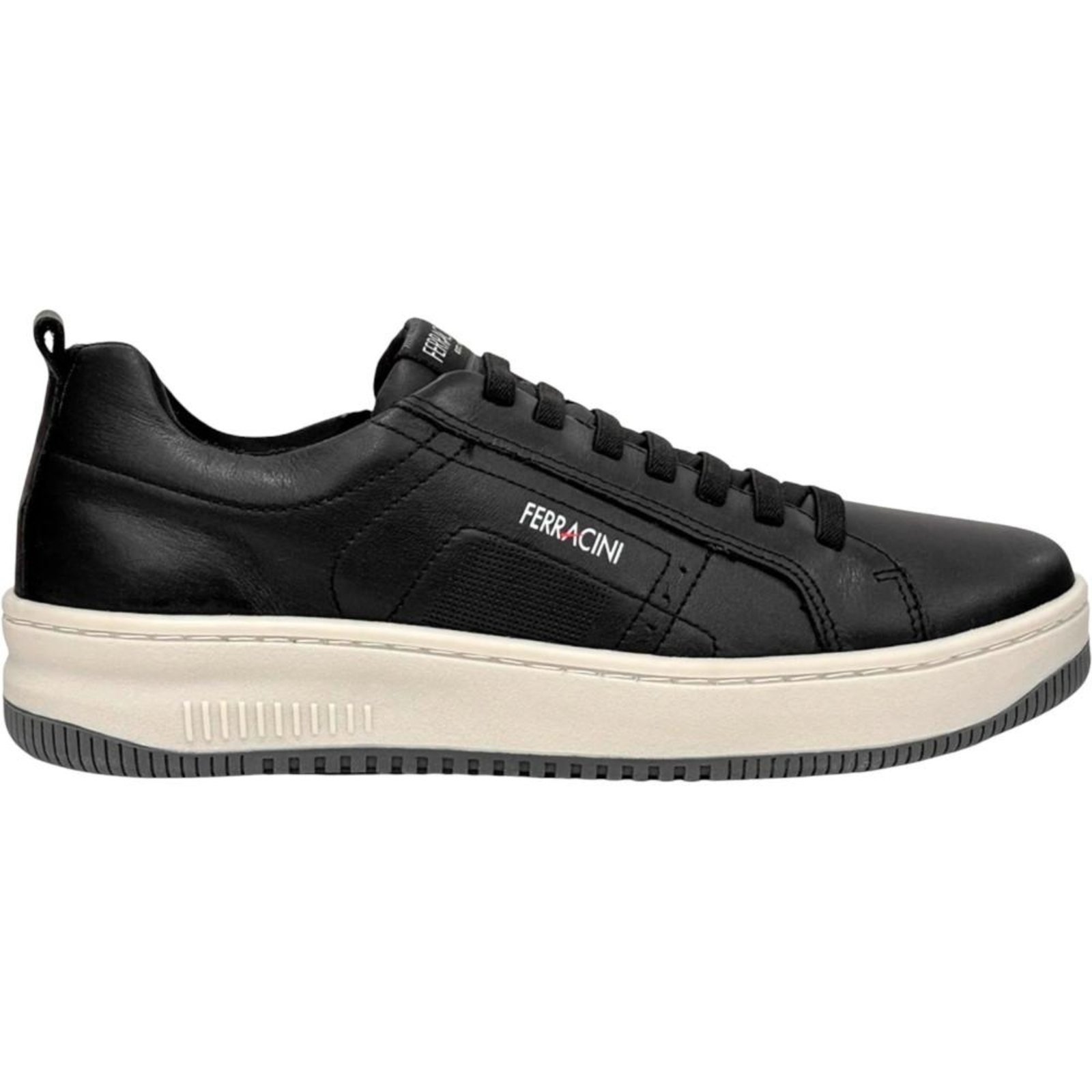 Tênis Sapatênis Ferracini Blur Couro Preto Masculino Preto