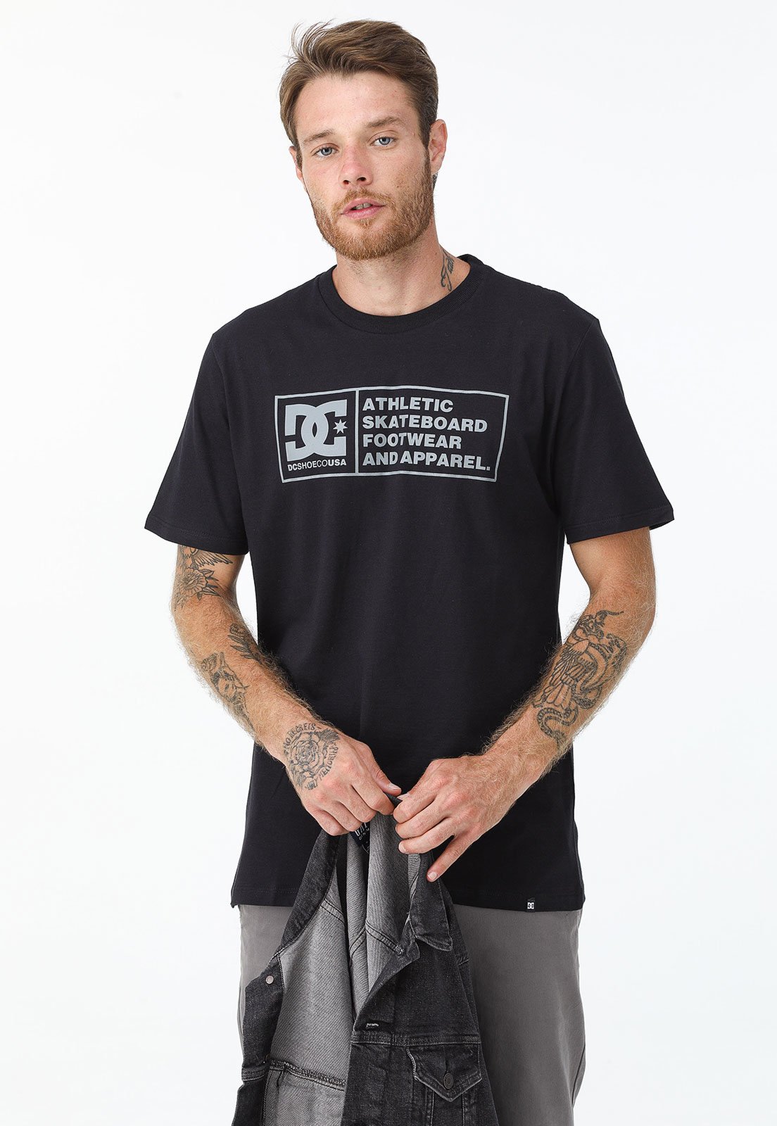 Camiseta DC Shoes Reta Zone Preta