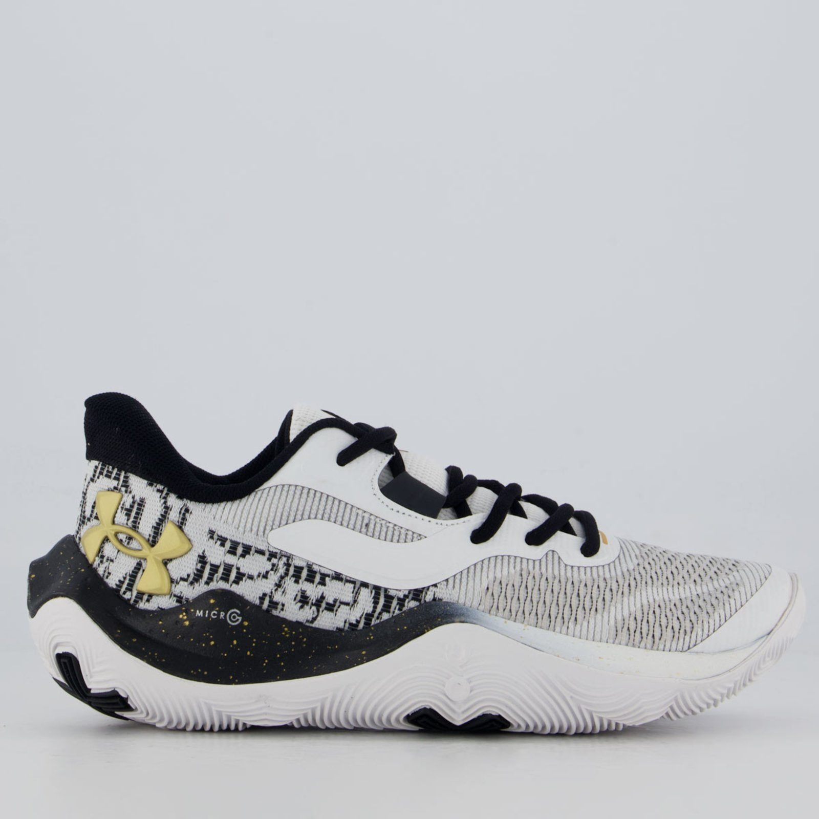 Tênis Under Armour Dime Branco e Preto