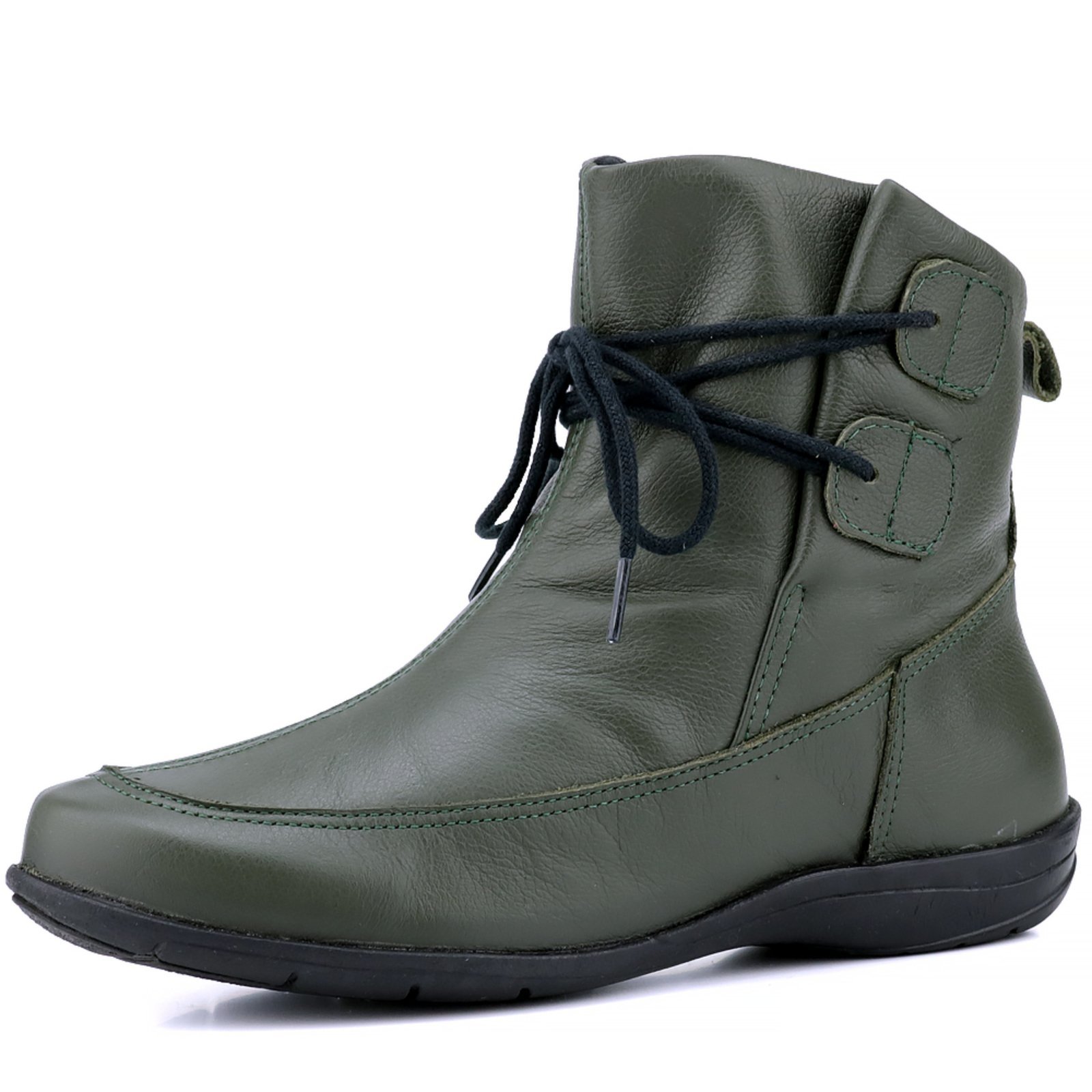 Bota Mr Gutt Rasteira De Couro Verde