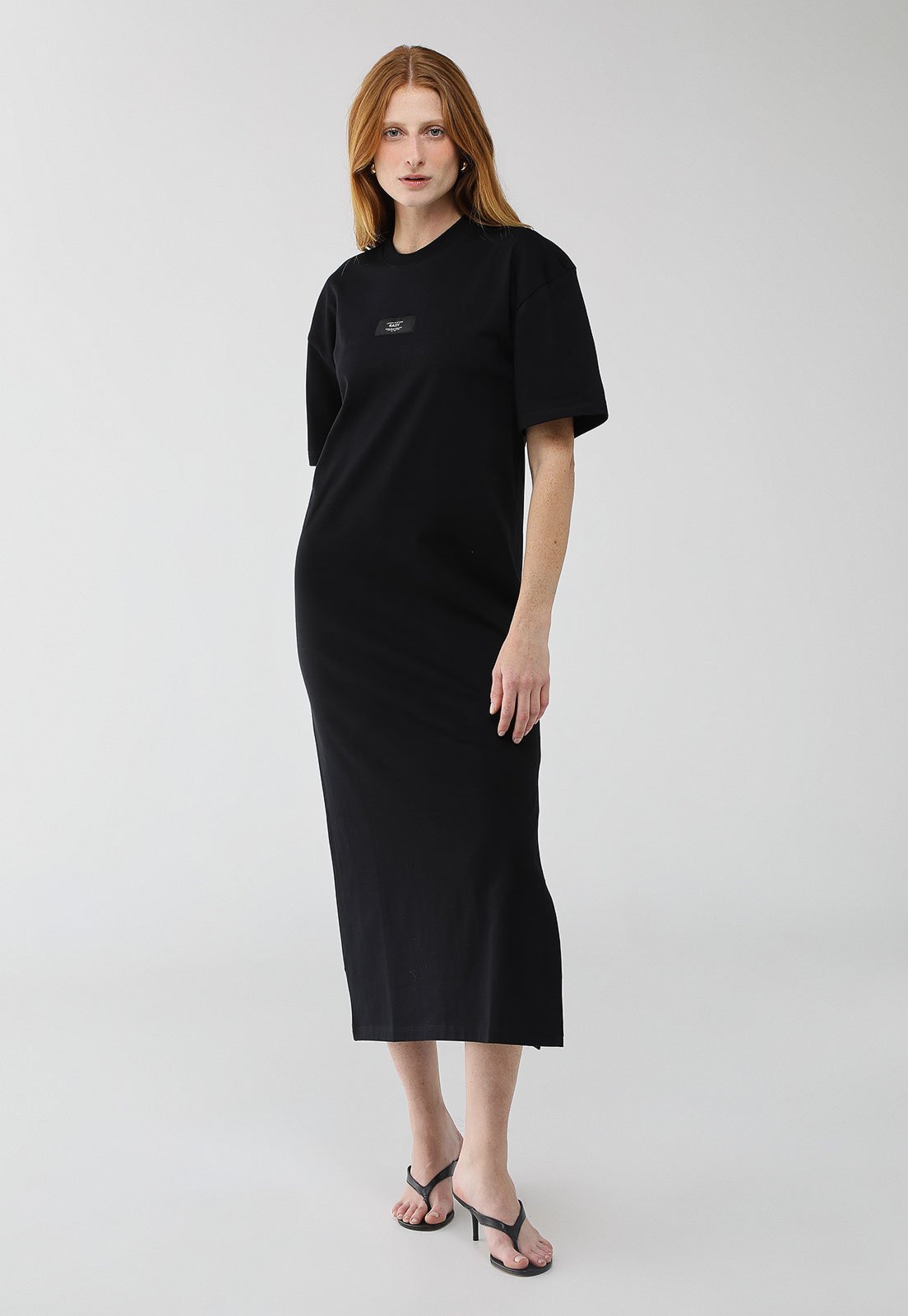 Vestido Feminino Lança Perfume Super Midi Preto