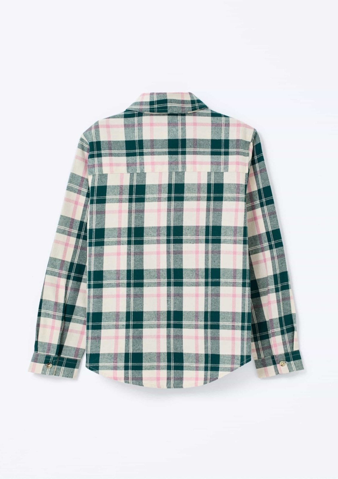 Vista 3 Infantil - Camisa Menina Regular Fio Tinto Xadrez Hering azul Hering azul
