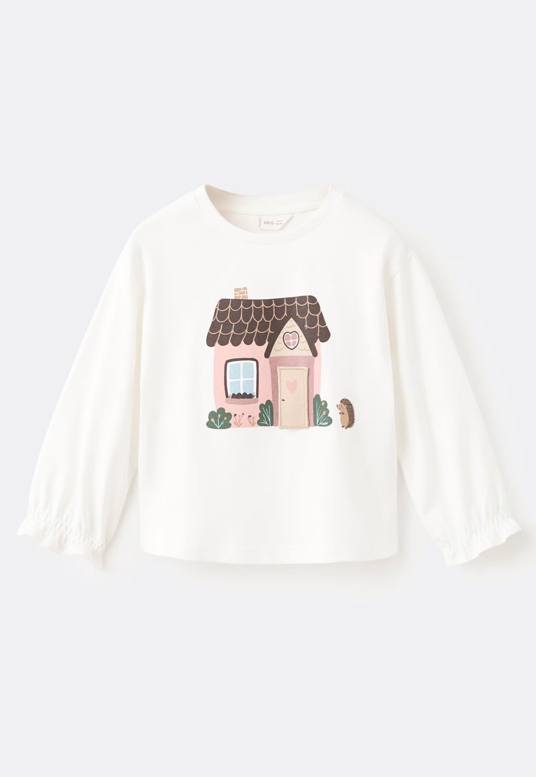 Infantil - Camiseta MANGO Ilustração Casinha Branca