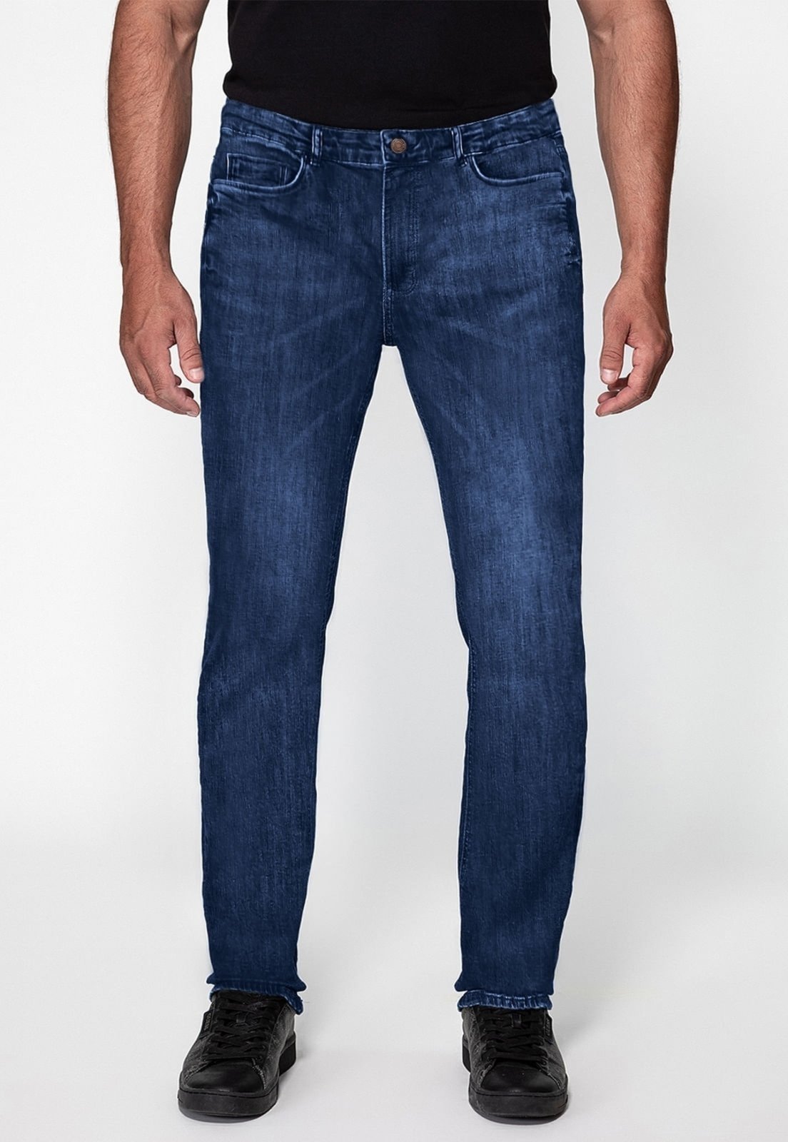 Calça Jeans Guess Slim Straight Azul Escuro