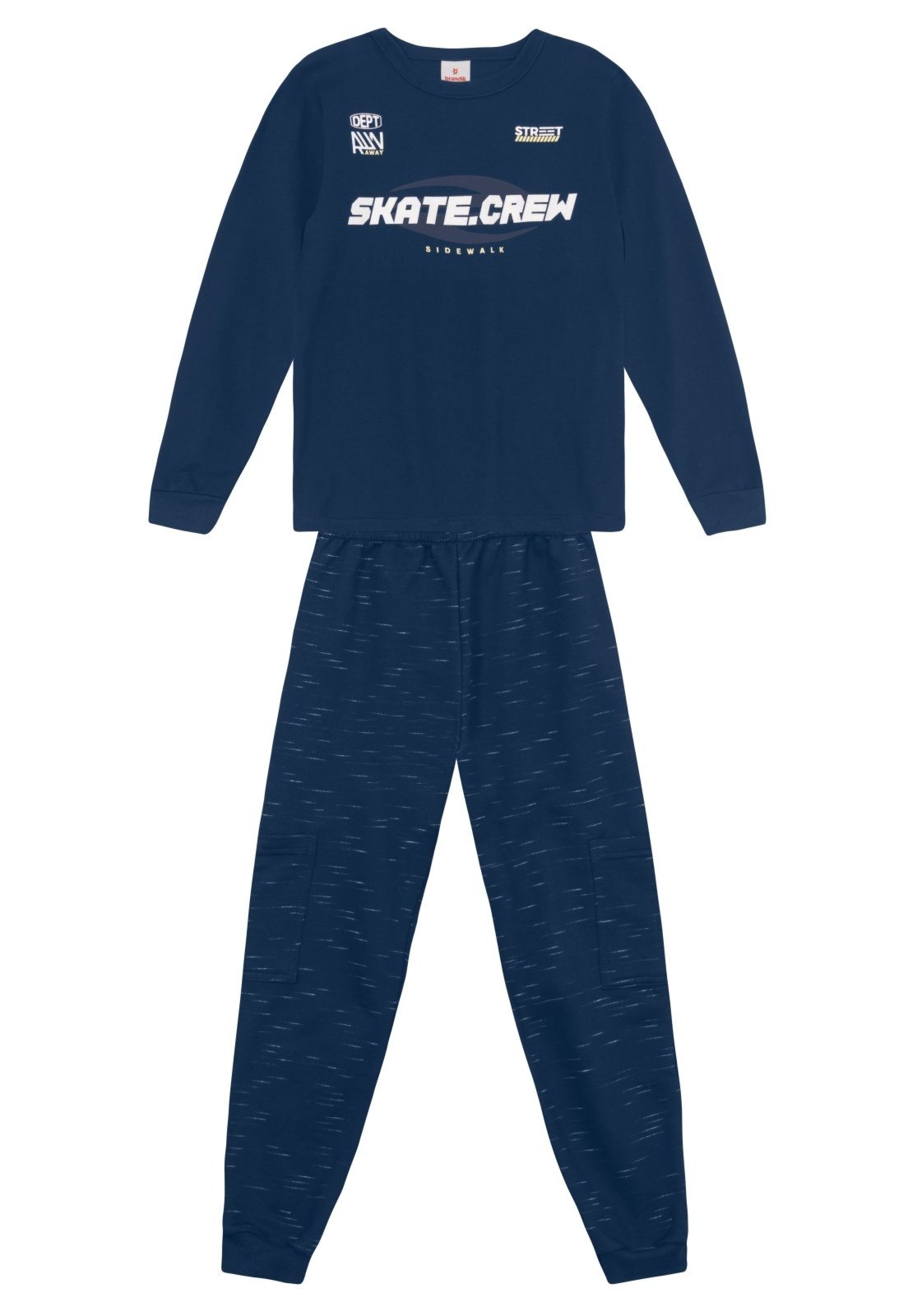 Infantil - Conjunto menino em moletinho flamê Brandili
