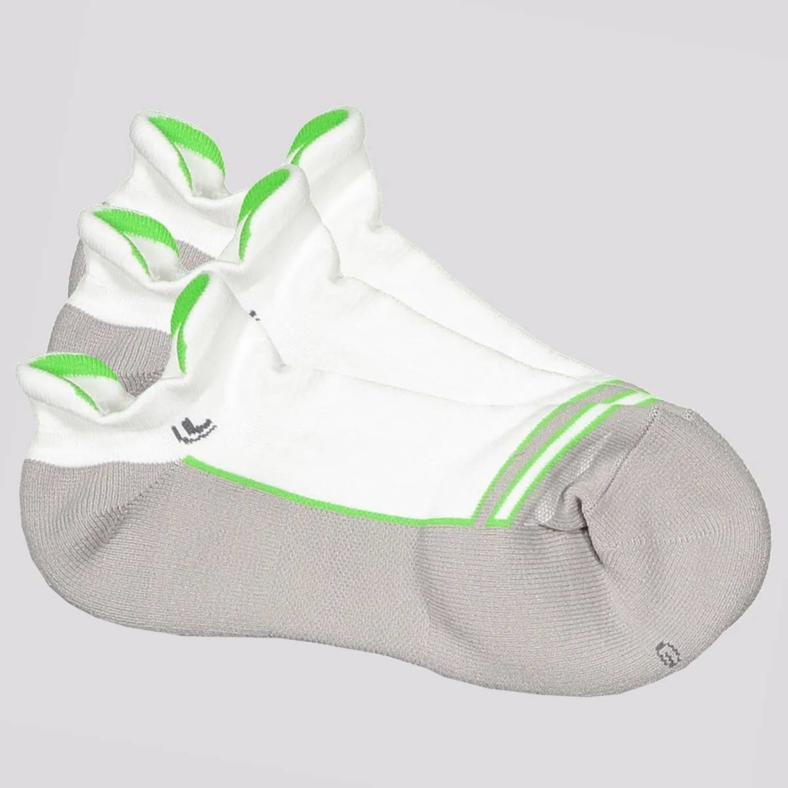 Vista 2 Kit 3 Meias Lupo Fitness Branca branco Lupo branco