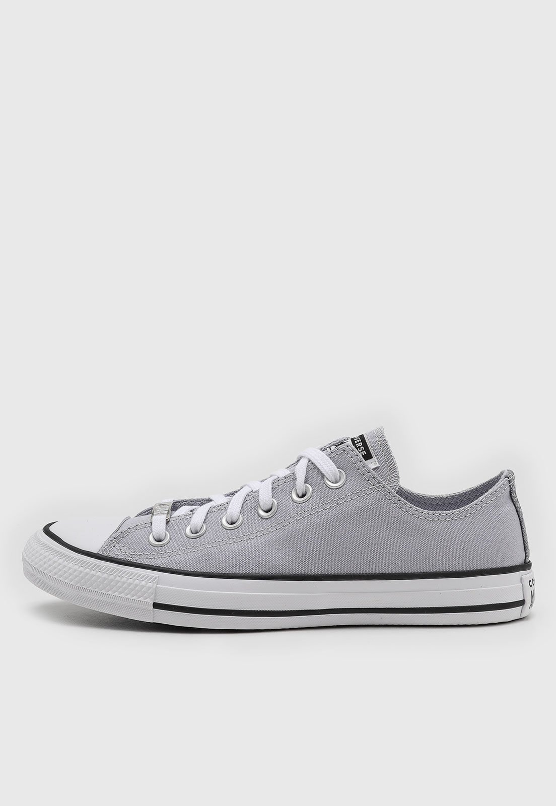 Tênis Feminino Converse Chuck Taylor All Star Cano Baixo Cinza