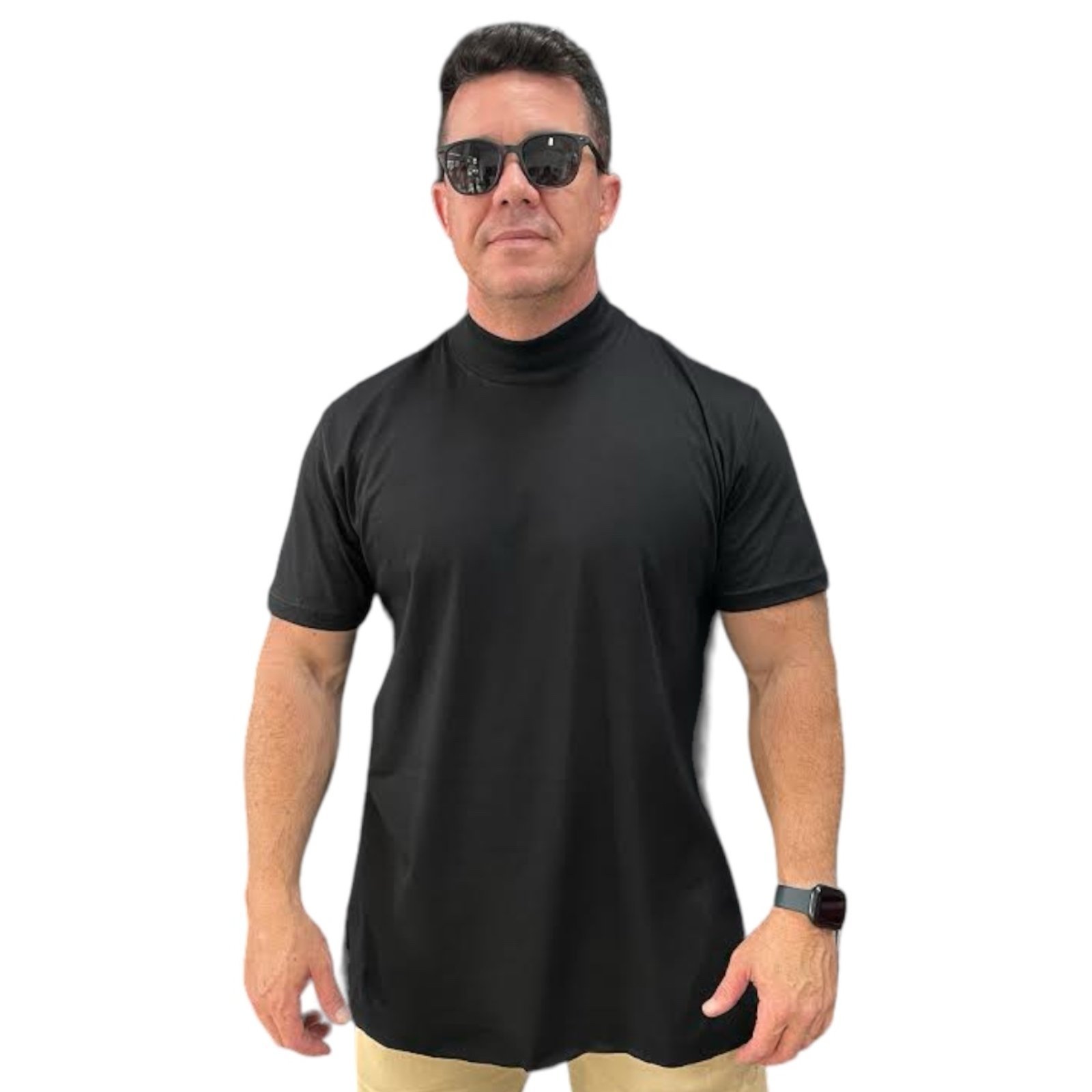 Camiseta Oversized gola alta Stecchi