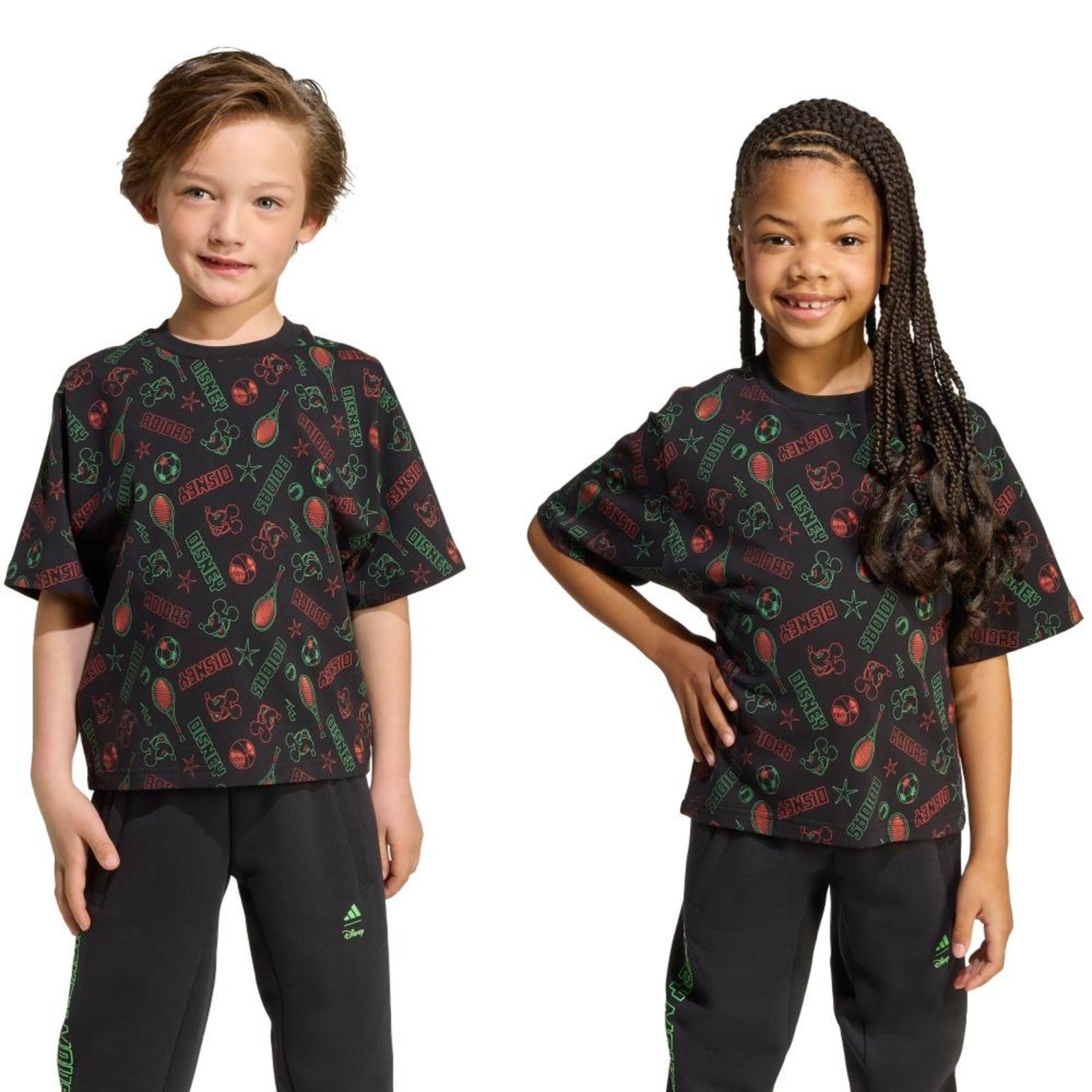Camiseta Disney Mickey Mouse adidas Sportswear Preto
