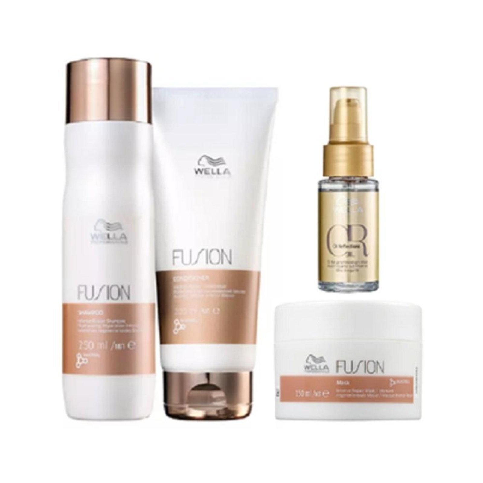 Wella Professionals Fusion Shampoo 250ml+Cond 200ml+Mascara 150ml+Oil Reflections 30ml