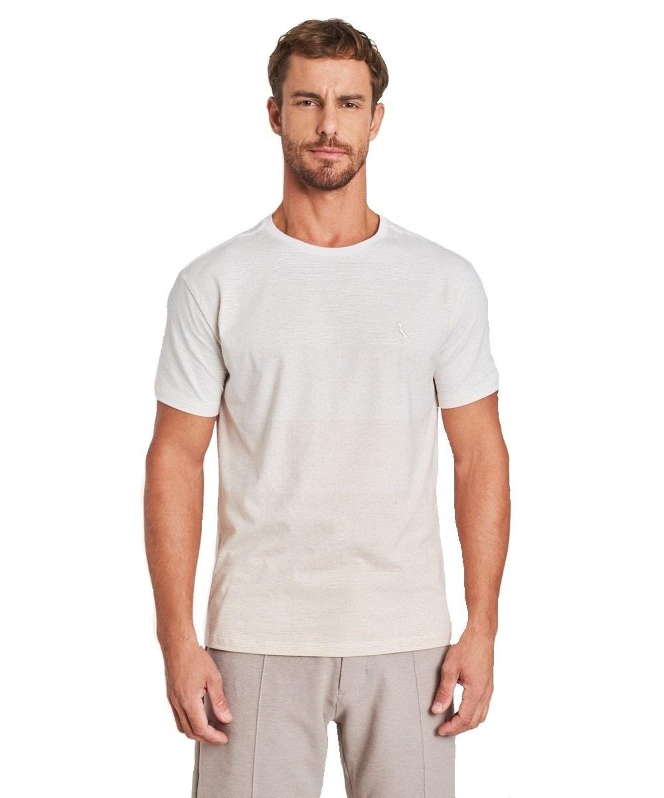 Vista 2 Camiseta Degrade Reciclado Reserva AREIA bege Reserva bege