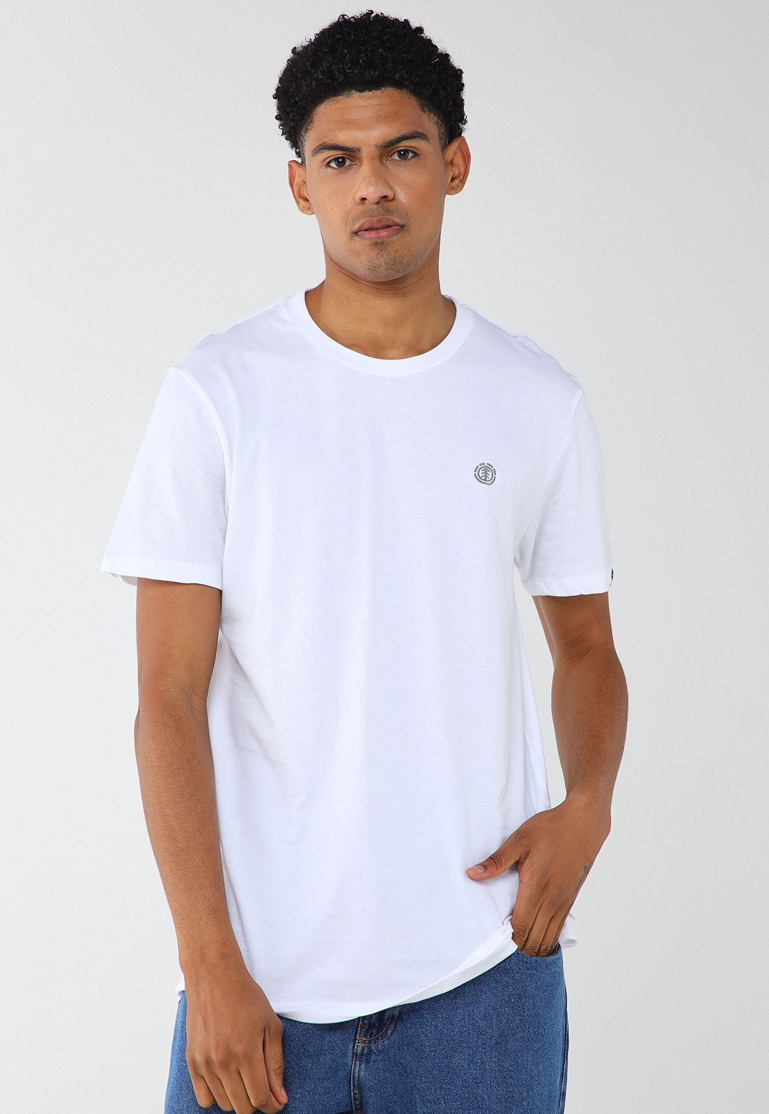 Camiseta Masculina Element Mini Emb Branca