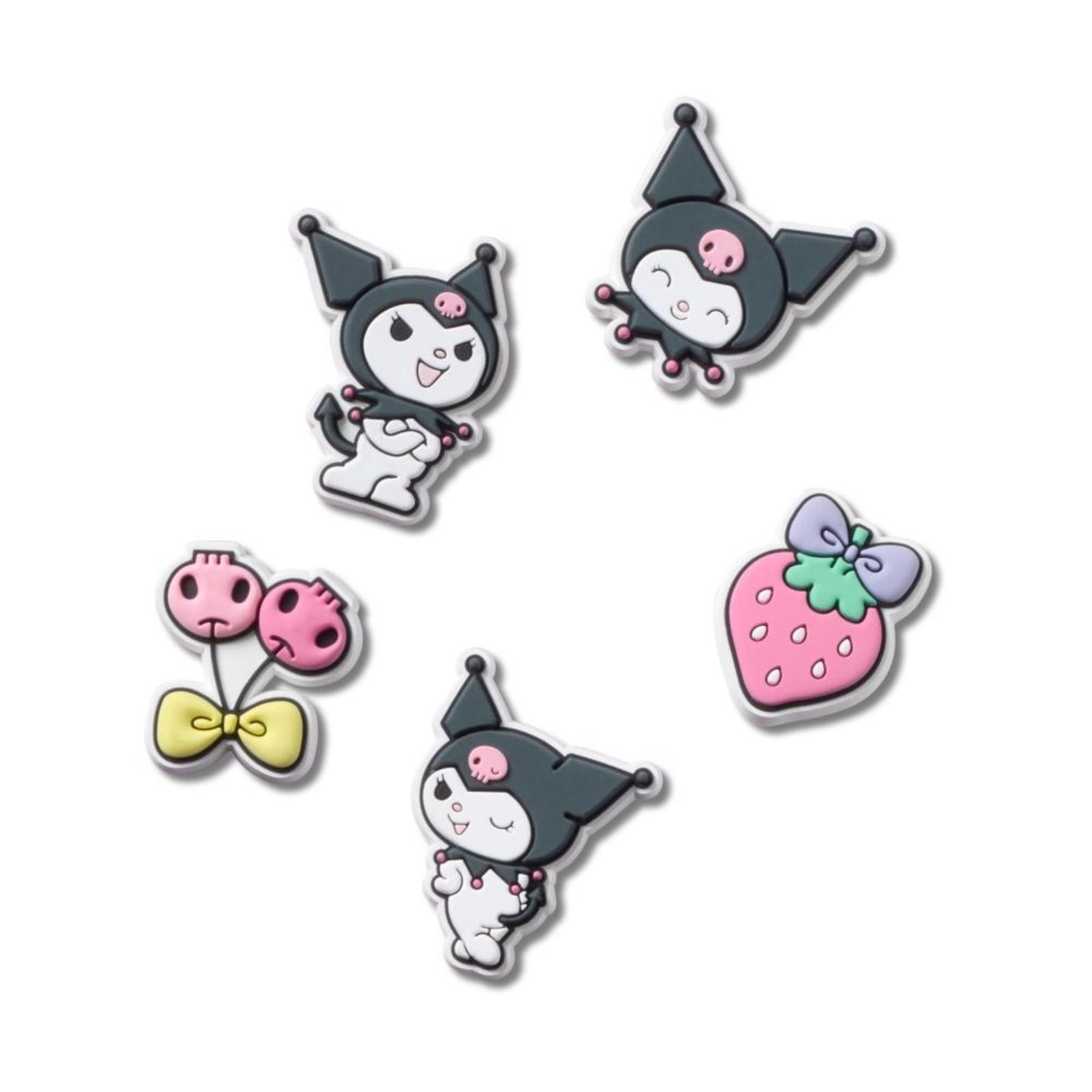 Vista 2 Infantil - Jibbitz™ Sanrio Kuromi Pack Com 5 Peças Crocs branco