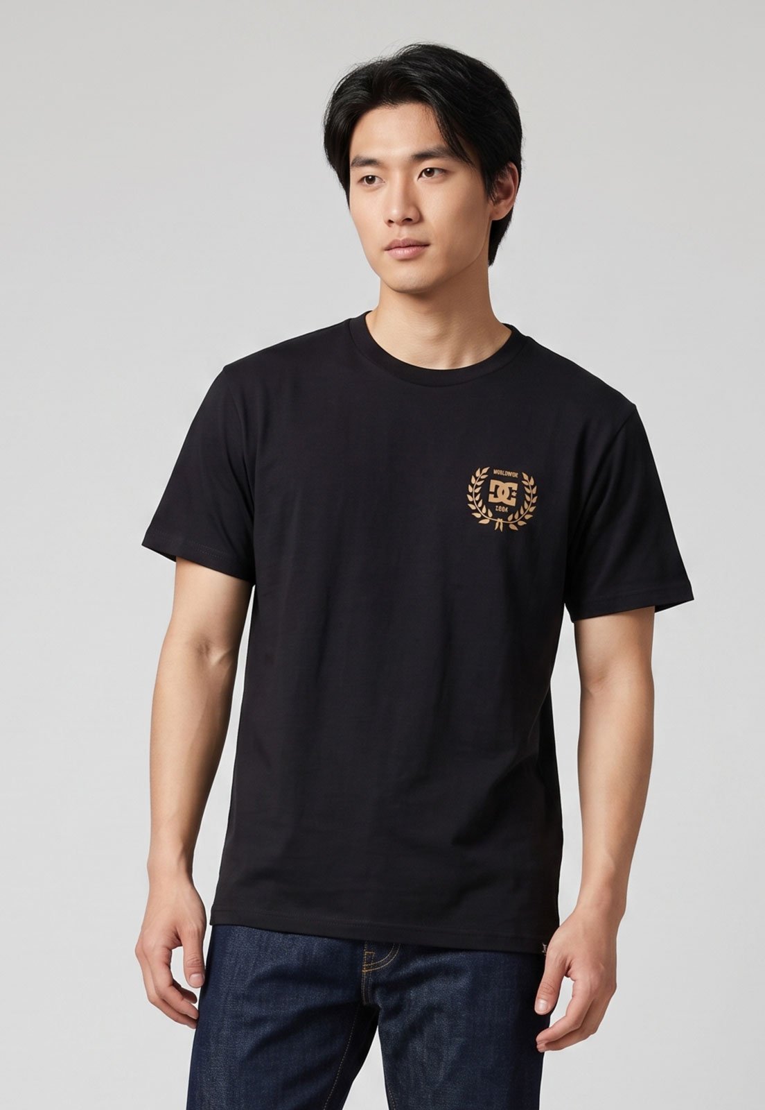 Camiseta Masculina DC Shoes Worldwide 94 Preta