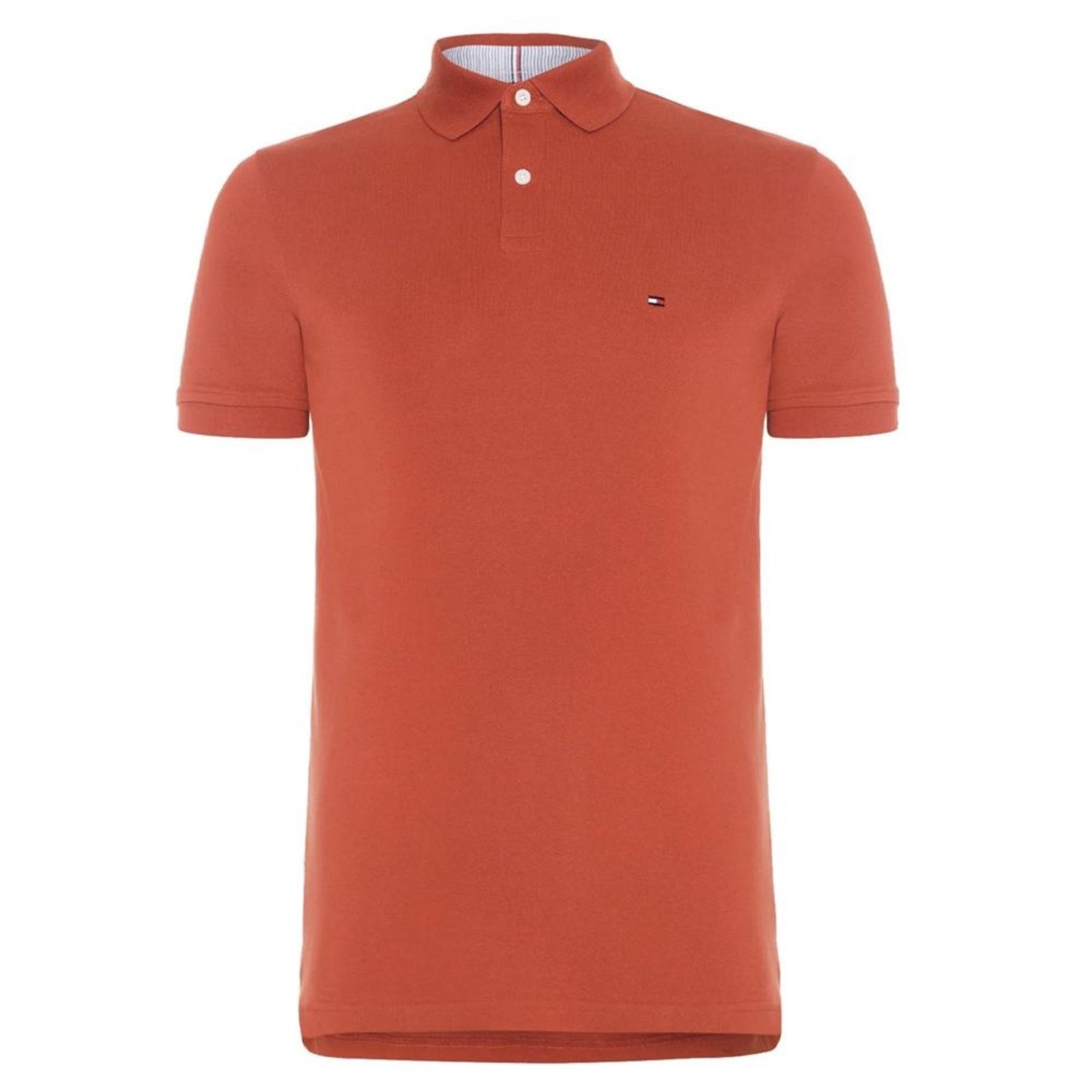 Camiseta Gola Polo Tommy Hilfiger 1985 Regular Laranja