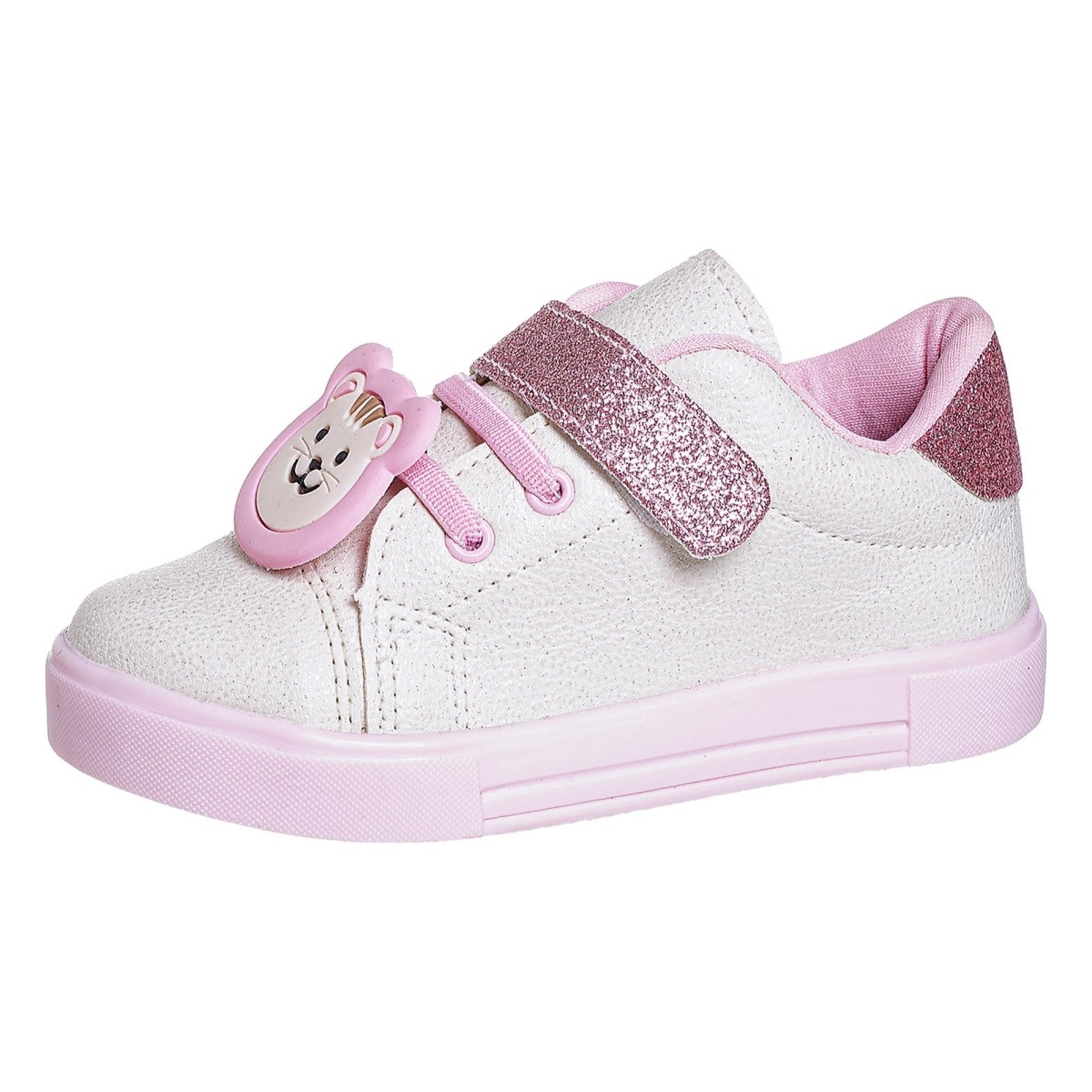 Infantil - Tênis menina ,sapatinho casual , com enfeite de gatinho, ideal para escola, passeios, festas , super confortável e macio