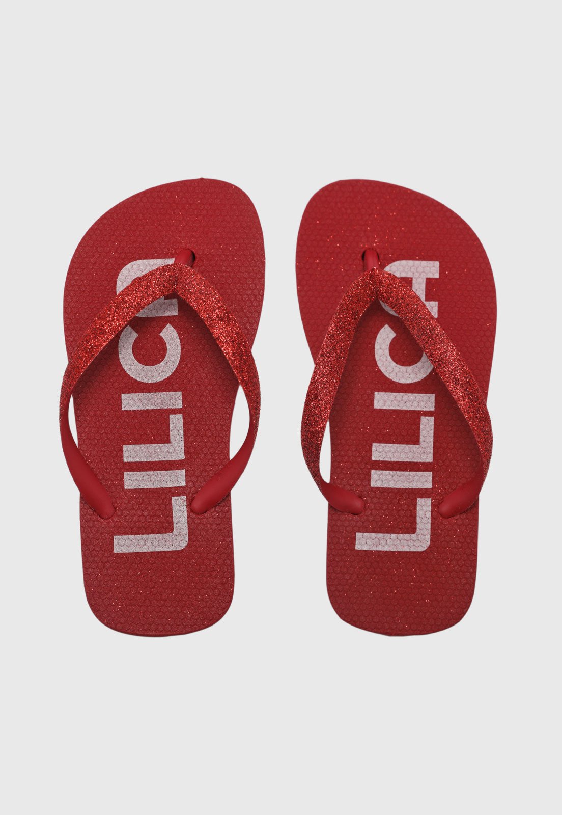 Vista 2 Infantil - Chinelo Lilica Ripilica Glitter vermelho Lilica Ripilica vermelho