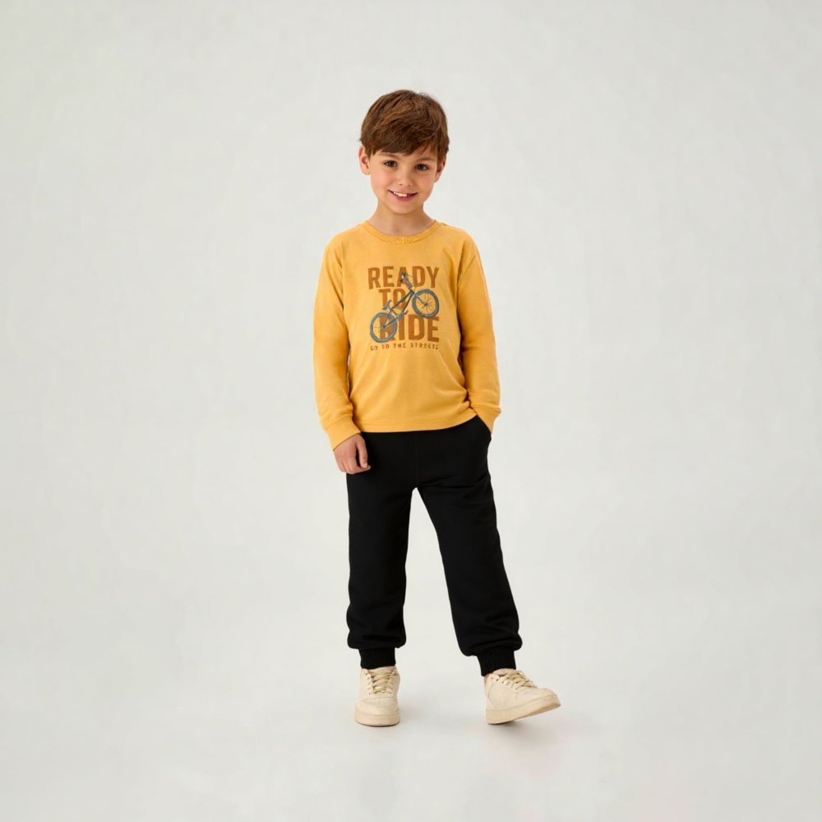 Infantil - Calça Preto Pulla Bulla Menino - 55367-51