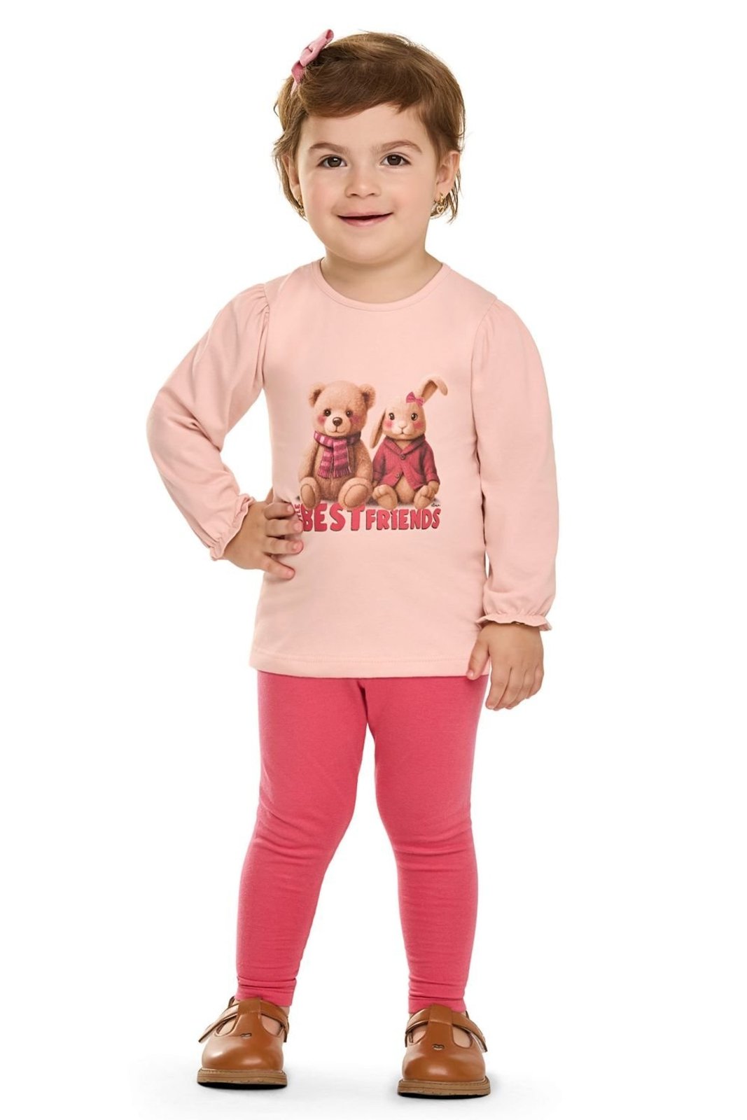 Infantil - Conjunto Menina Best Friends Elian Rosa