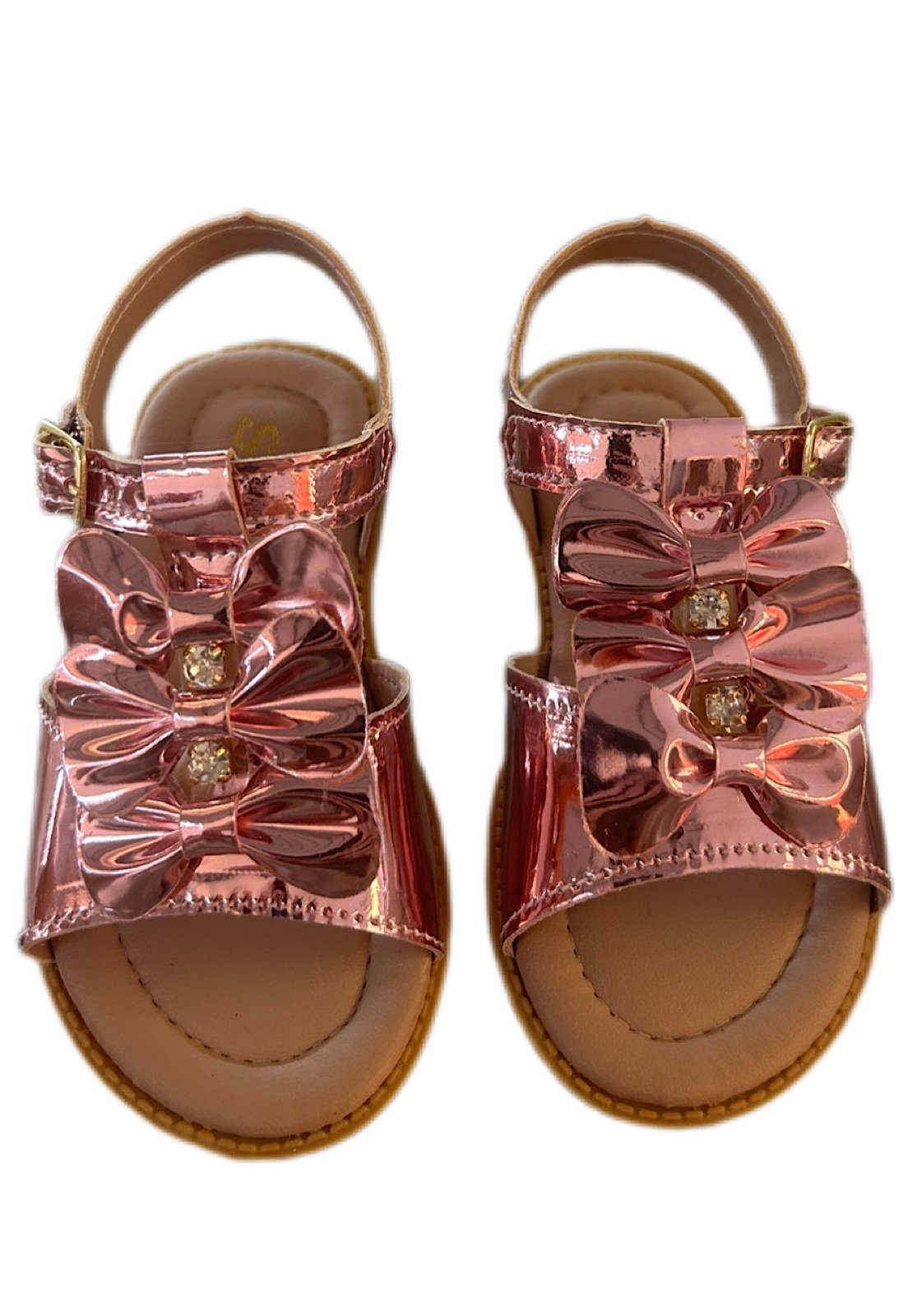 Vista 3 Infantil - Sandália menina infanil Solzim tres laços SOLZIM CALÇADOS rosa SOLZIM CALÇADOS rosa