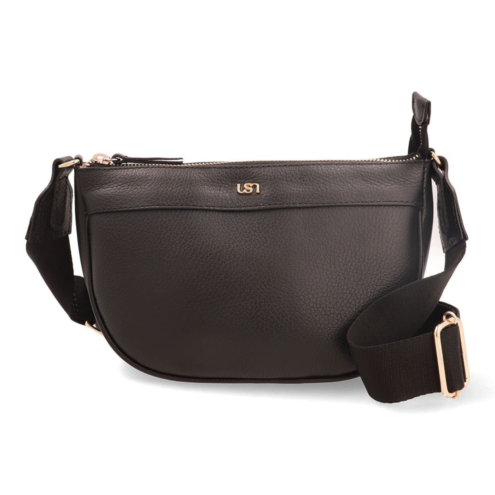 Bolsa Tiracolo Couro Preta