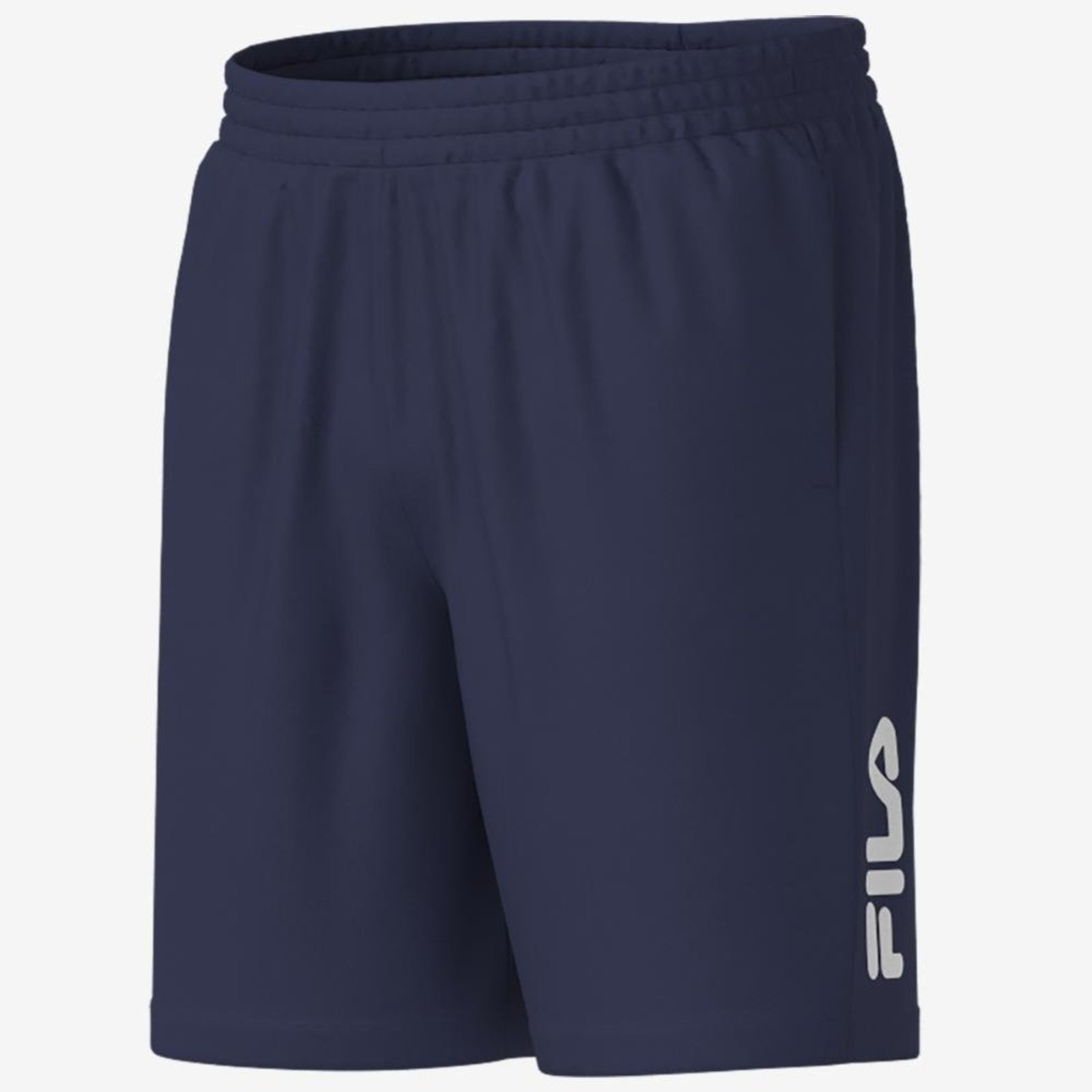 Bermuda Fila Comfort Wrinkle Letter Masculina Azul Marinho