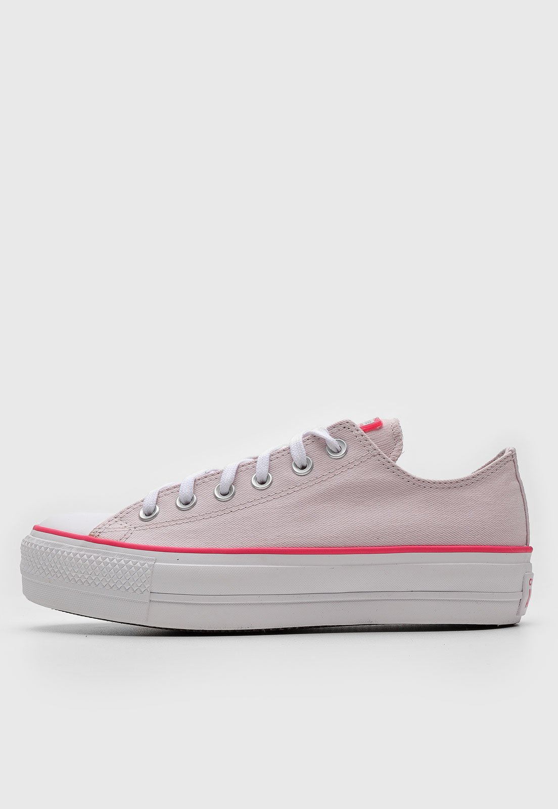 Tênis Converse Chuck Taylor All Star Cano Baixo Rosa Claro