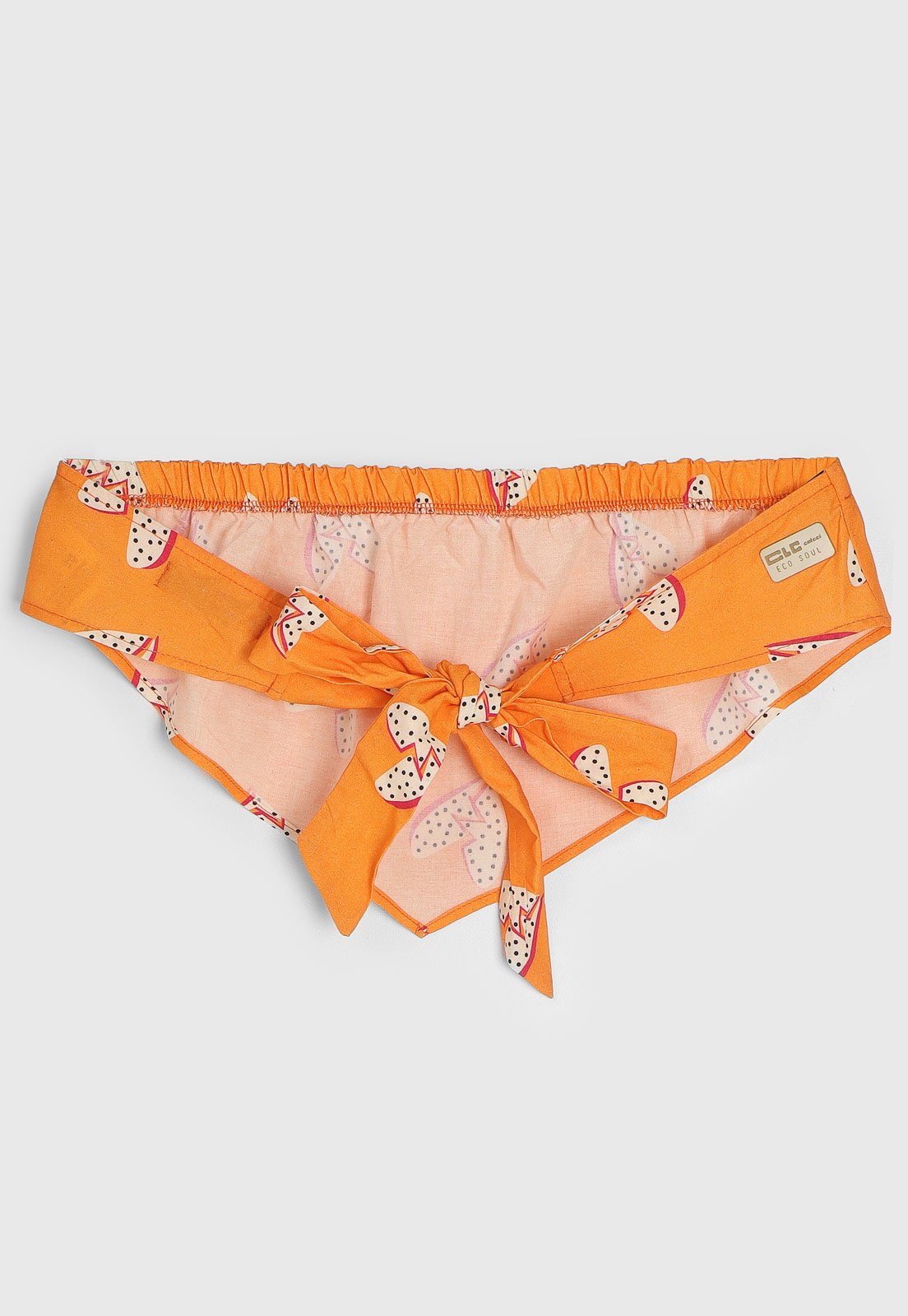 Vista 3 Infantil - Top Colcci Fun Amarração laranja Colcci Fun laranja