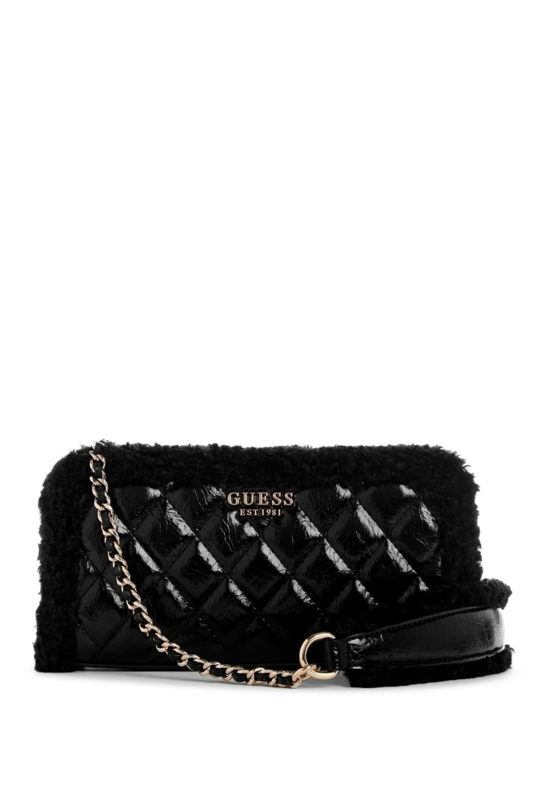 Bolsa Guess Mini Cristi Top Zip Crossbody Preto