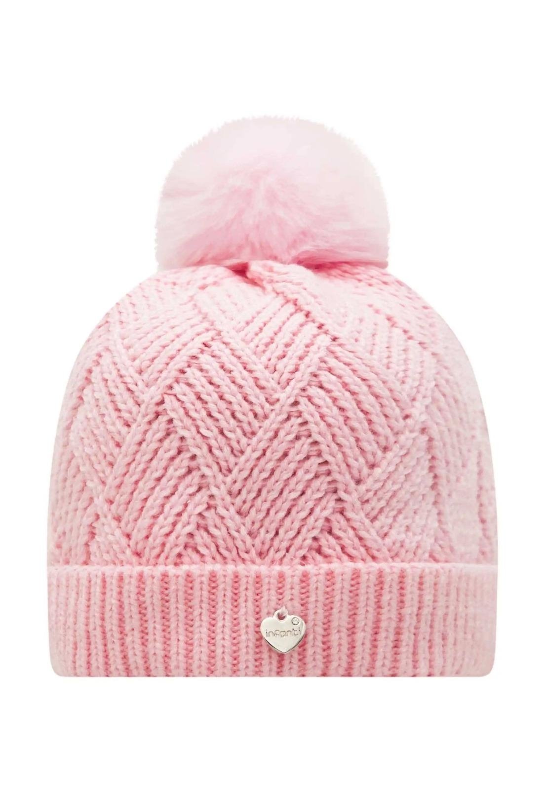 Infantil - Gorro Rosa com PomPom Infanti M Rosa