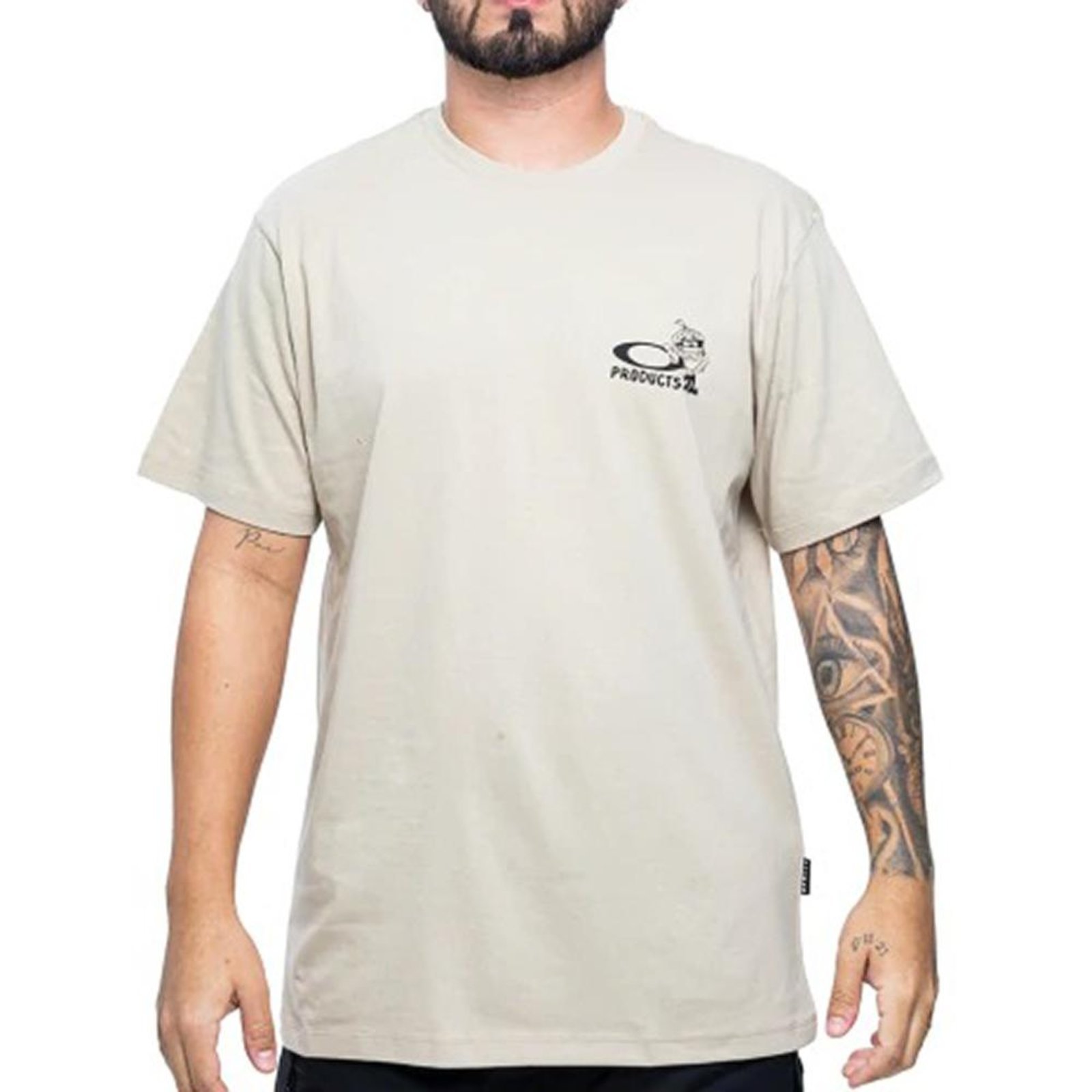 Camiseta Oakley Products Logo SM26 Masculina Humus