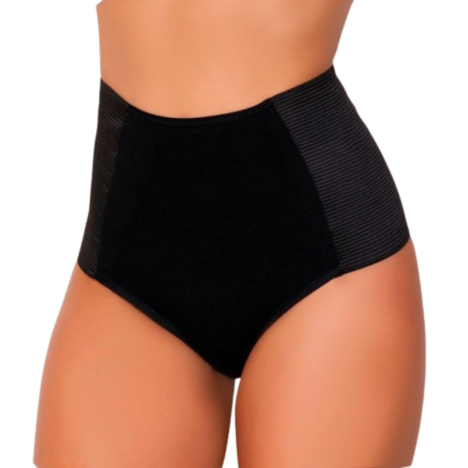 Calcinha Cinta Modeladora Reflexo Íntimo Compressora Pós Parto Preto