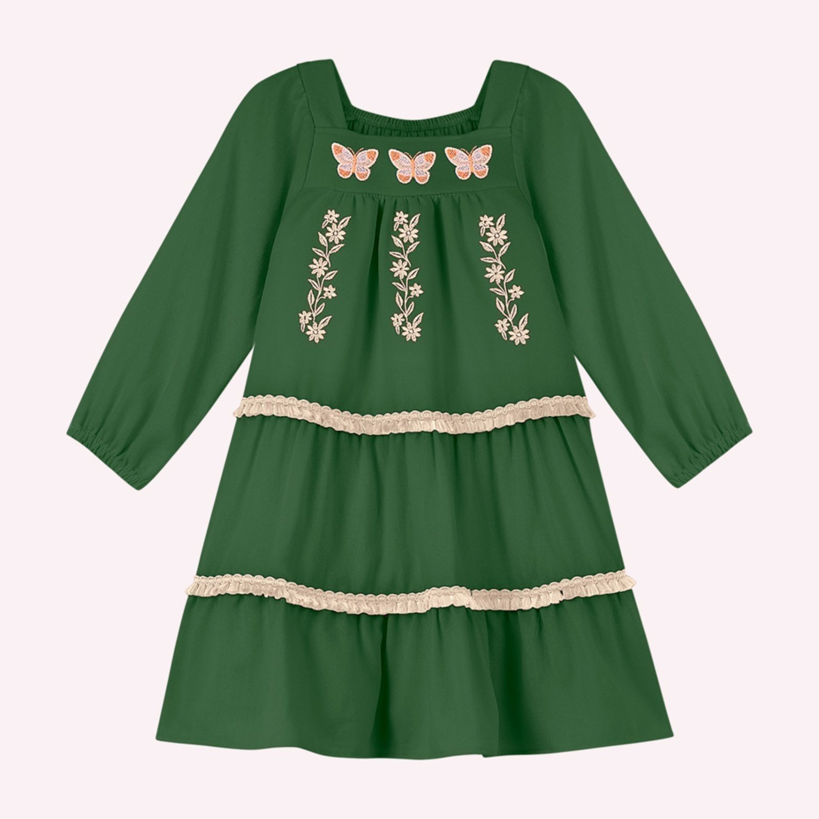 Infantil - Vestido Menina Bordado Nanai