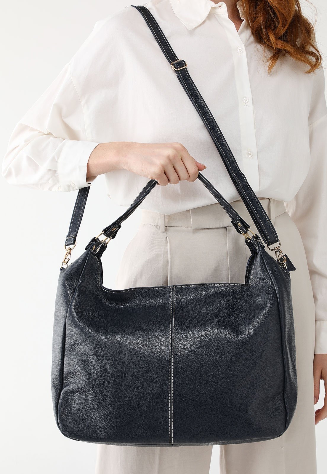 Bolsa SN Couros Suiça Azul
