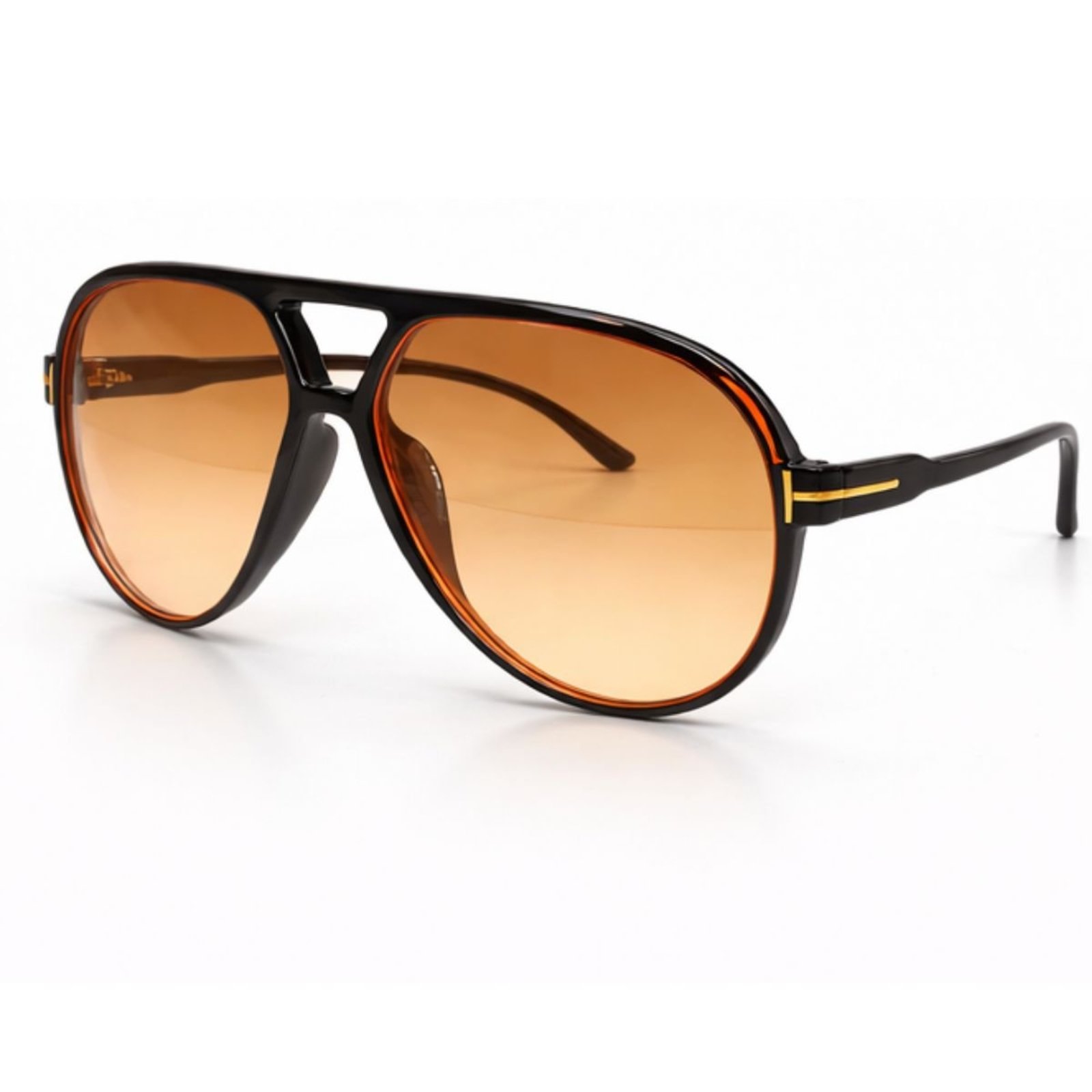 Óculos de Sol Oversized Premium Tendência Preto