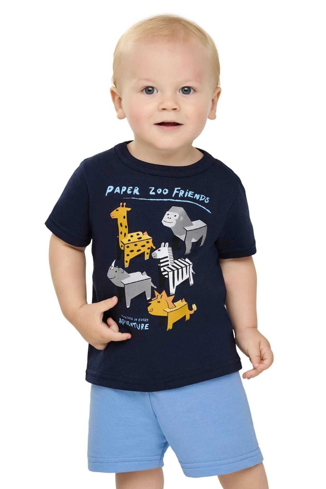 Infantil - Conjunto Menino Animais Elian Azul